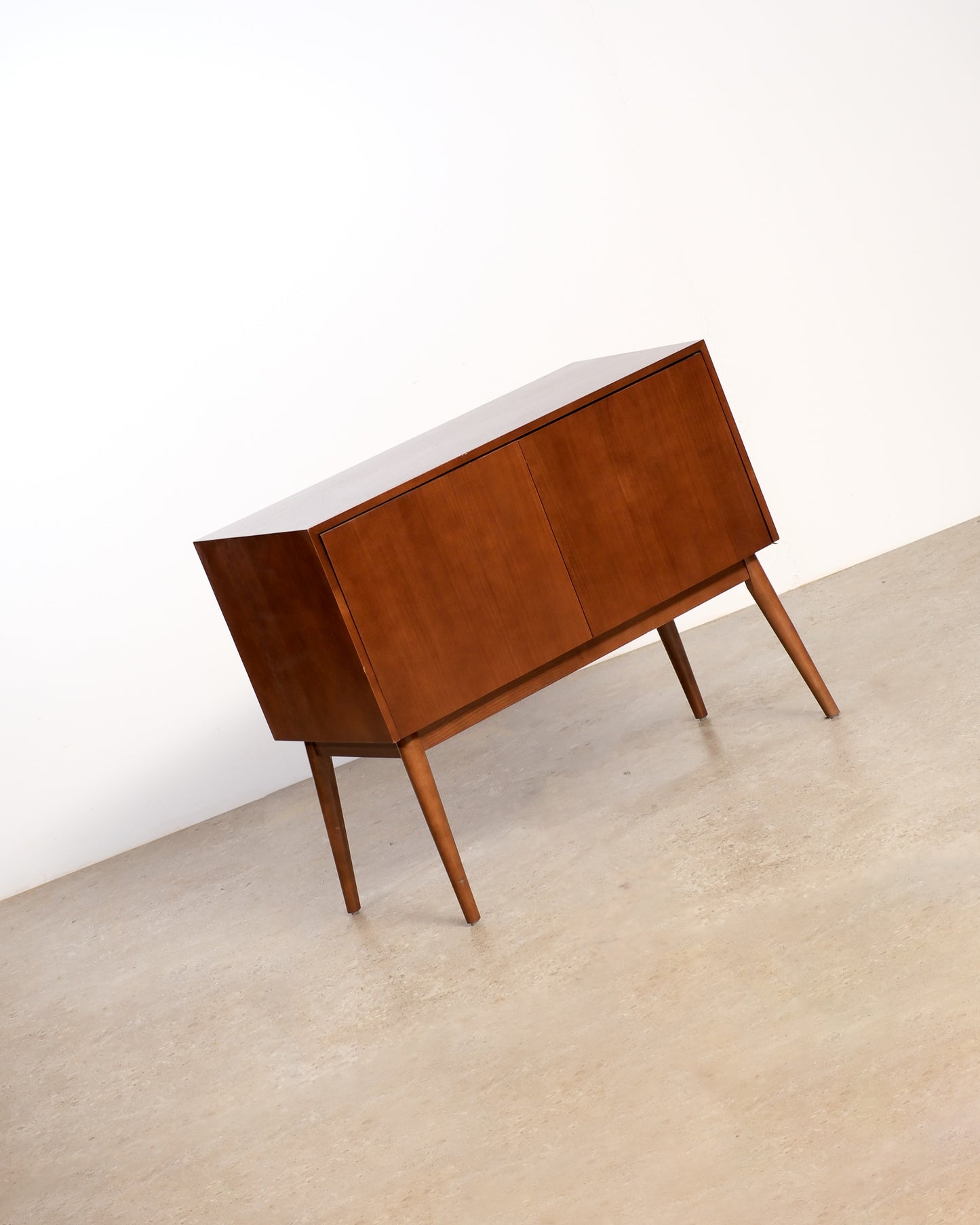 MCM Style Dark Walnut Cabinet