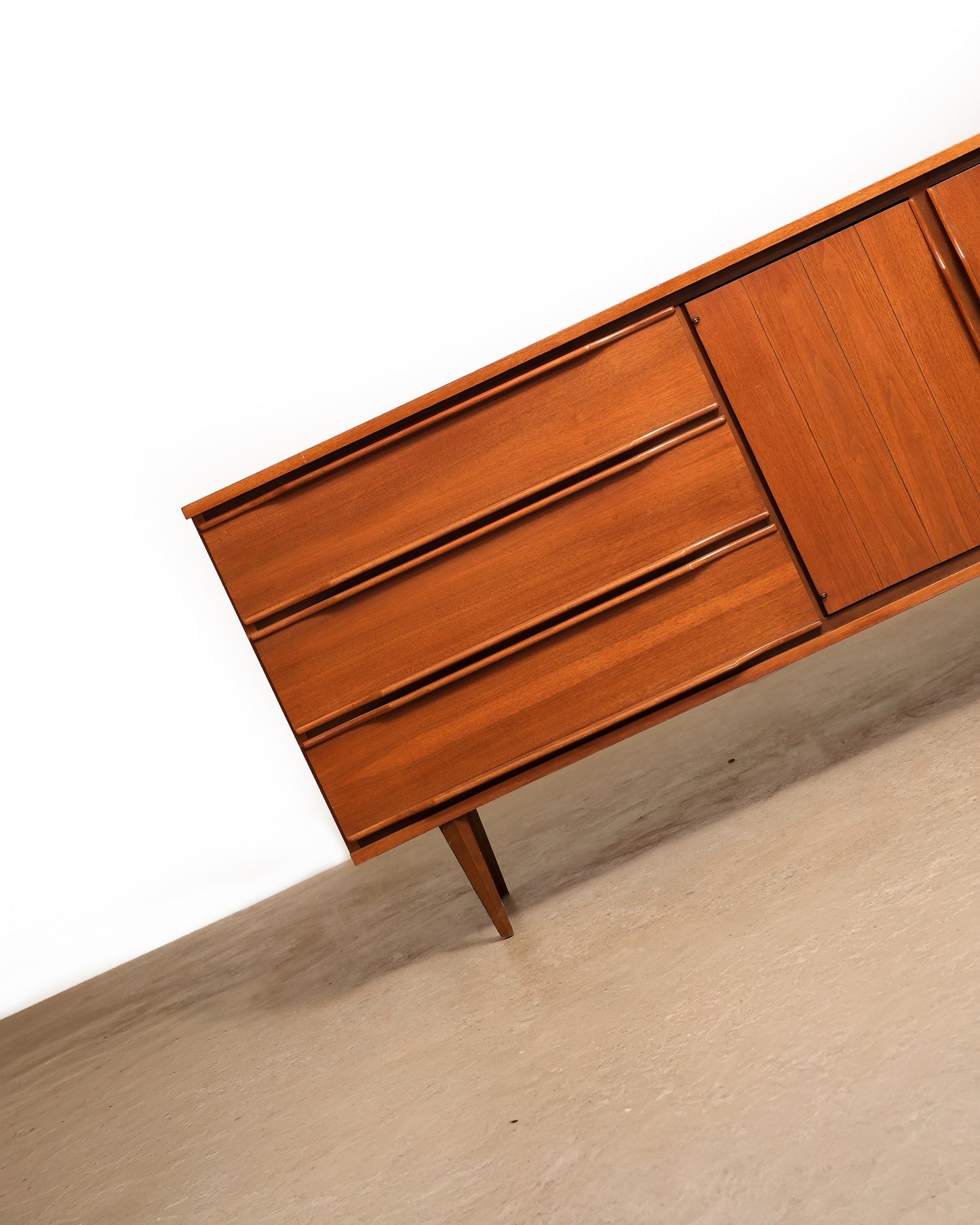 MCM Modernist Restored Walnut Sideboard