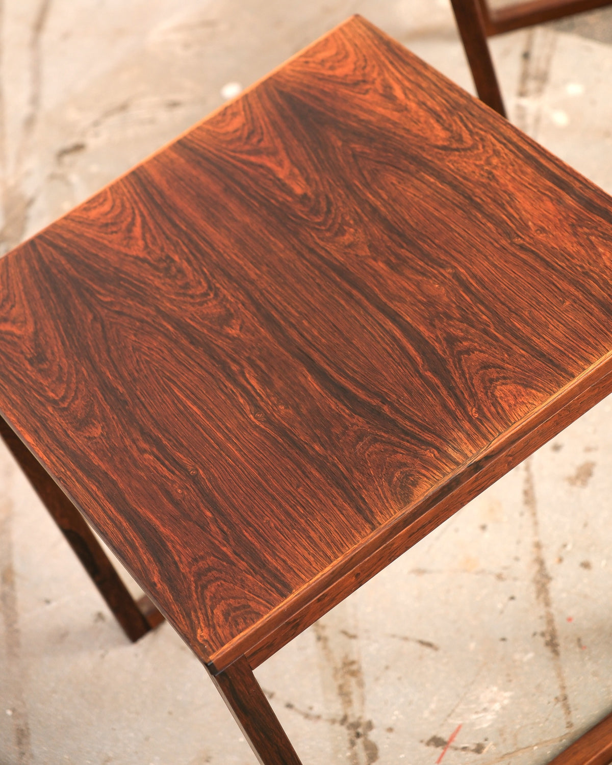 Mid-Century Modern Rosewood Side Table Set