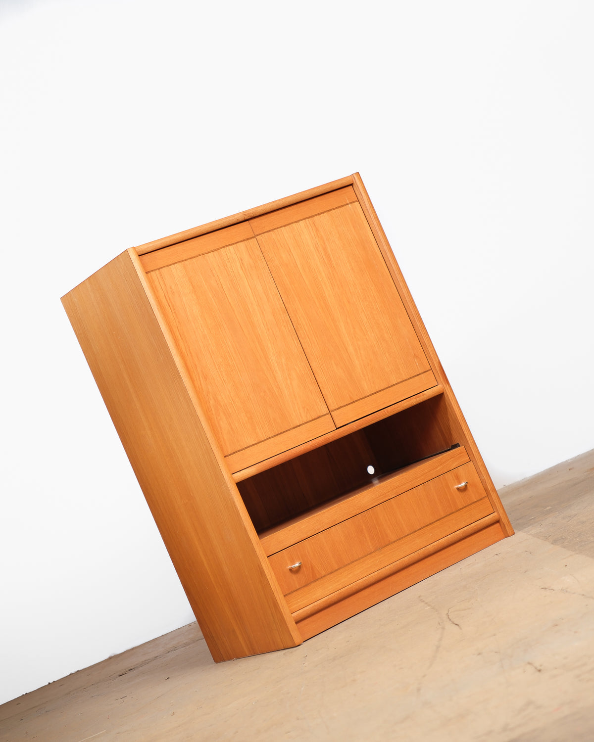Mid-Century Modern Teak Cabinet (34”W)