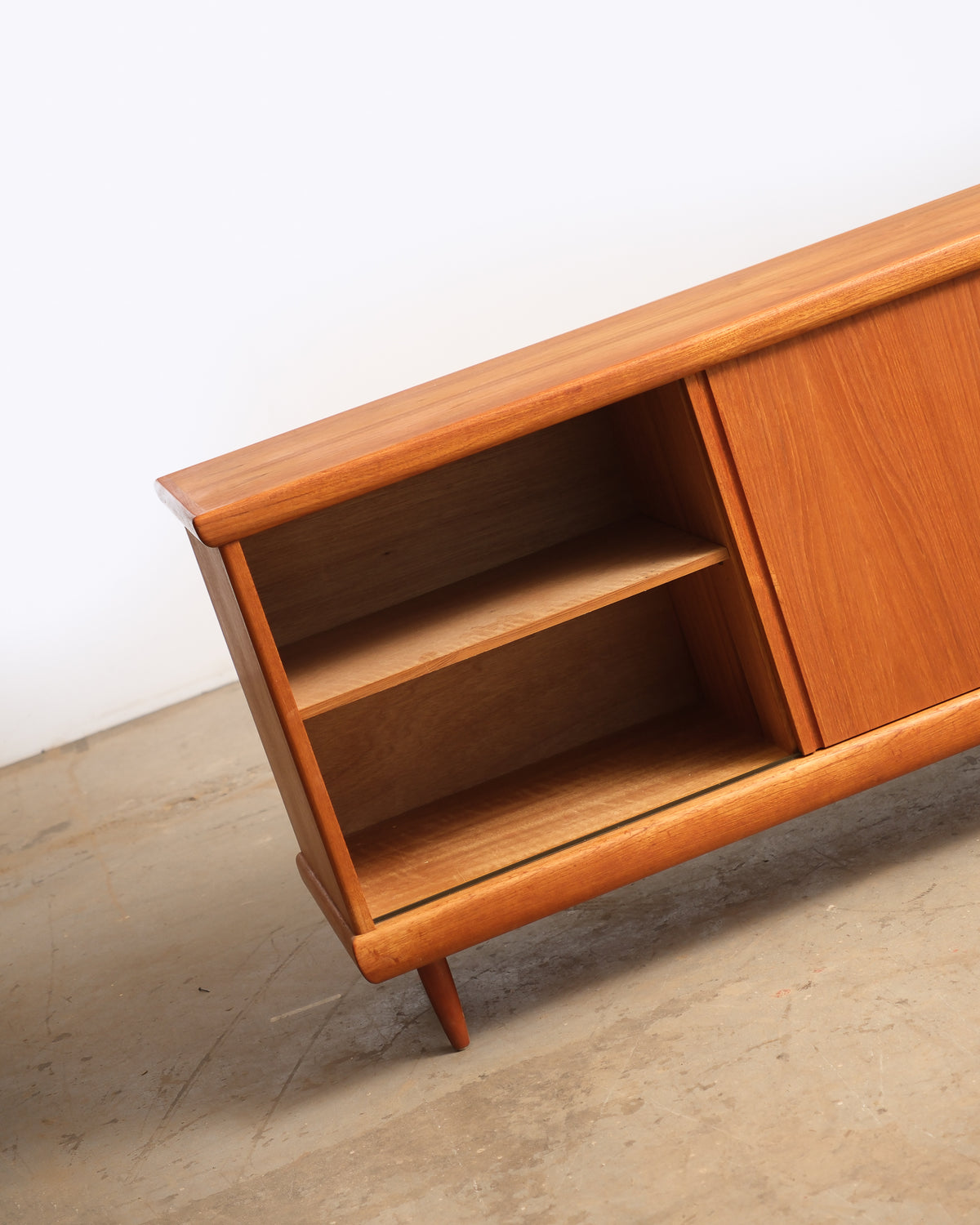 Mid-Century Modern Teak Sideboard Credenza
