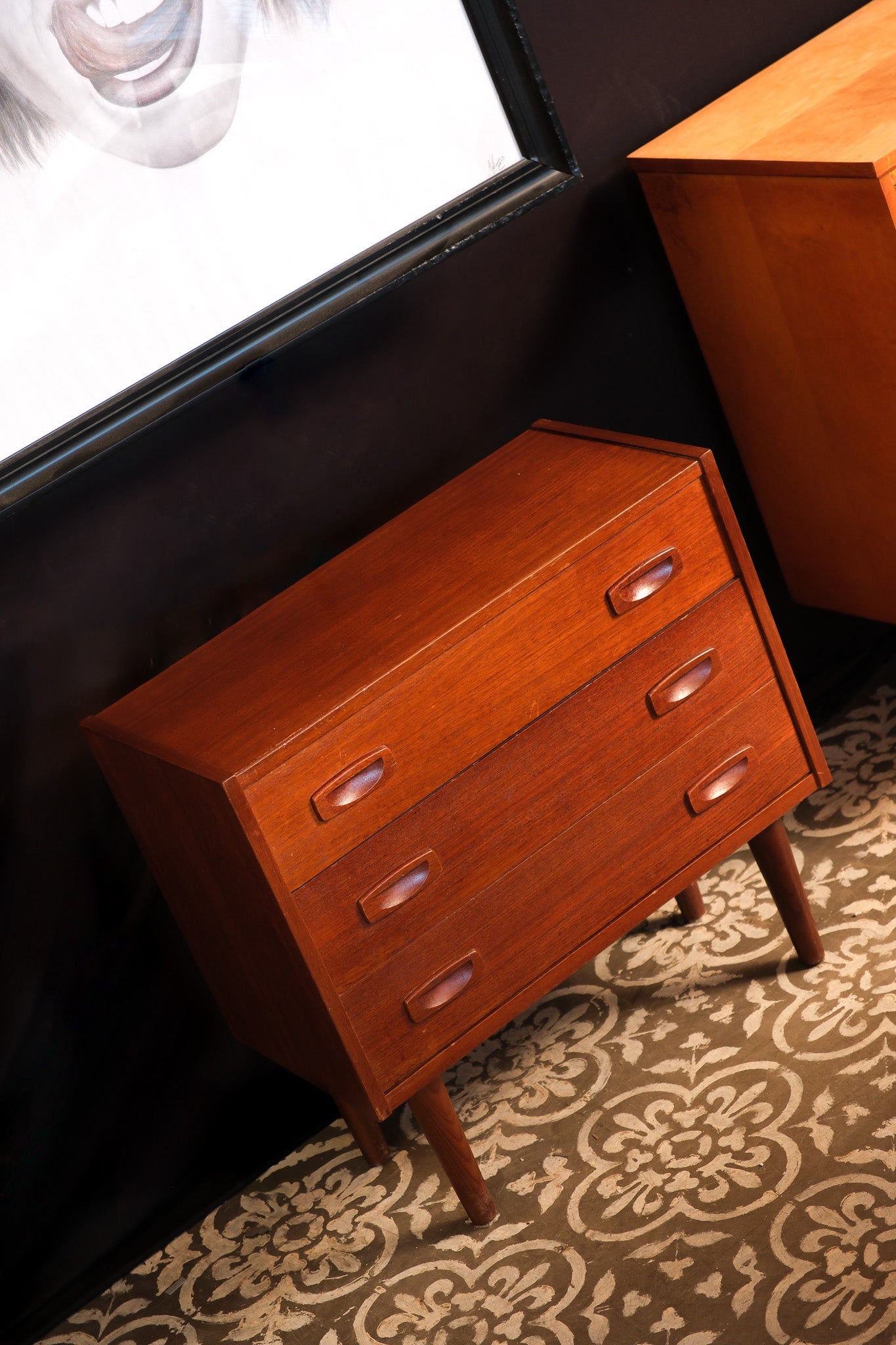 MCM Dark Walnut Small End Table
