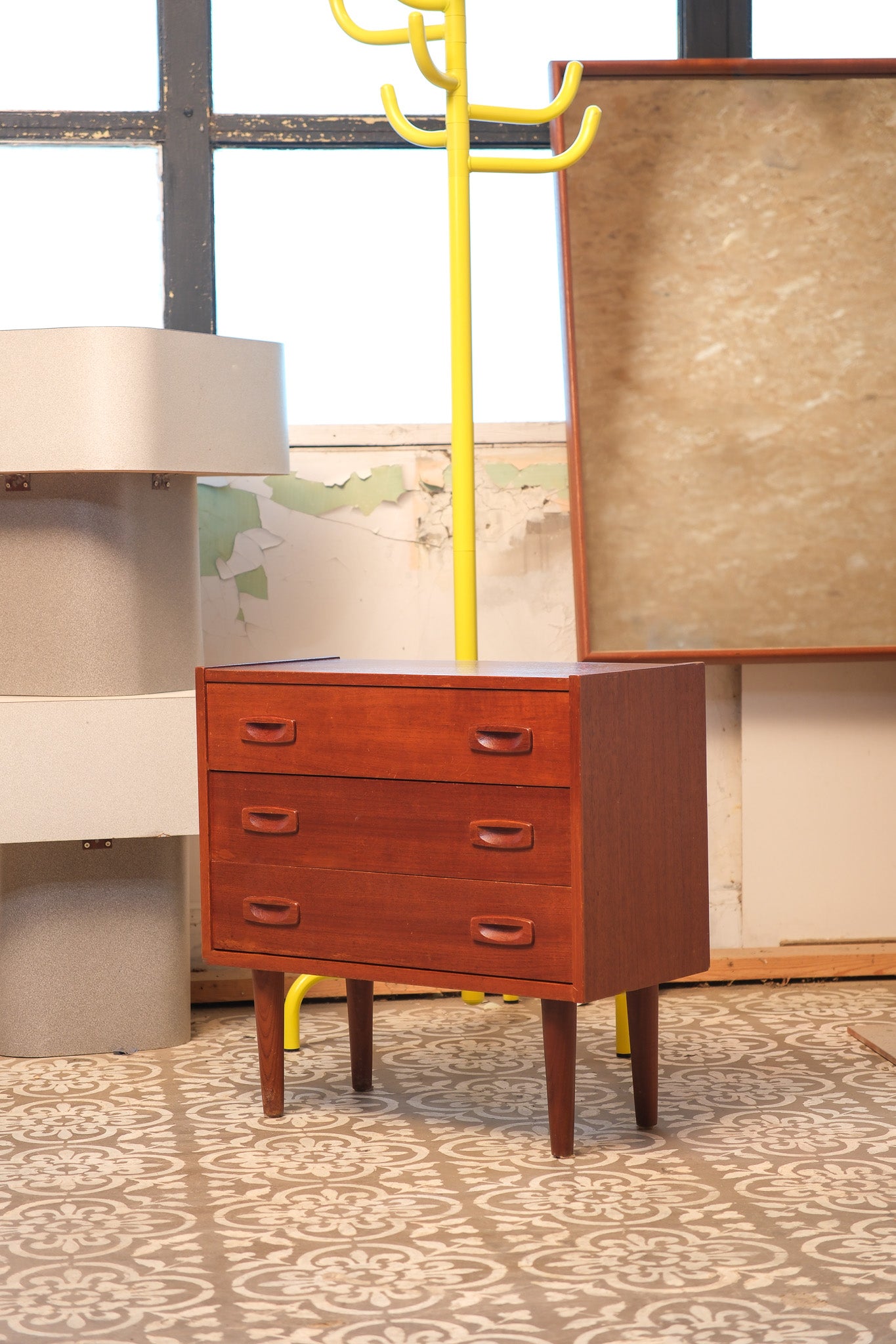 MCM Dark Walnut Small End Table
