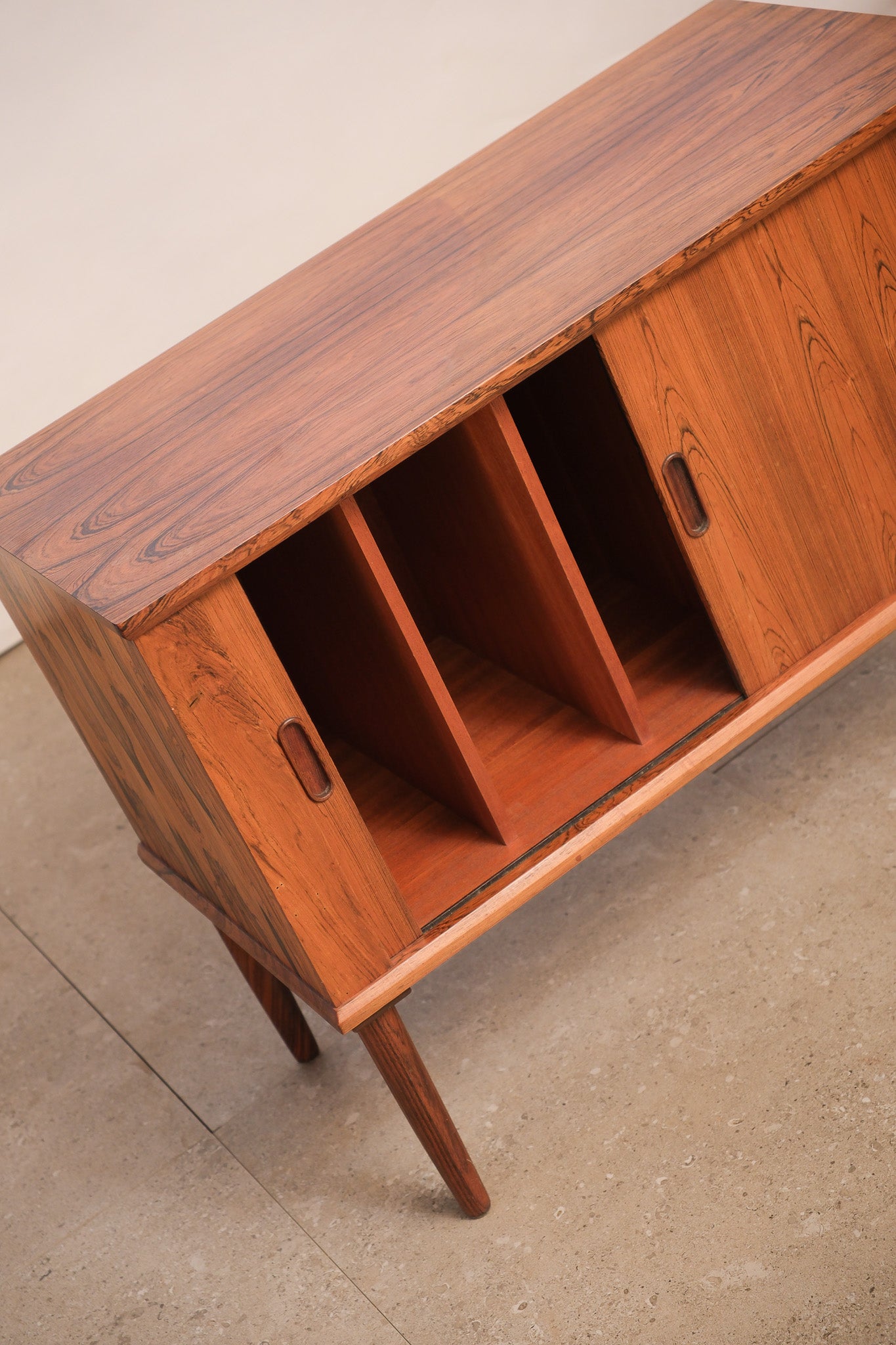 MCM Rosewood Record Cabinet