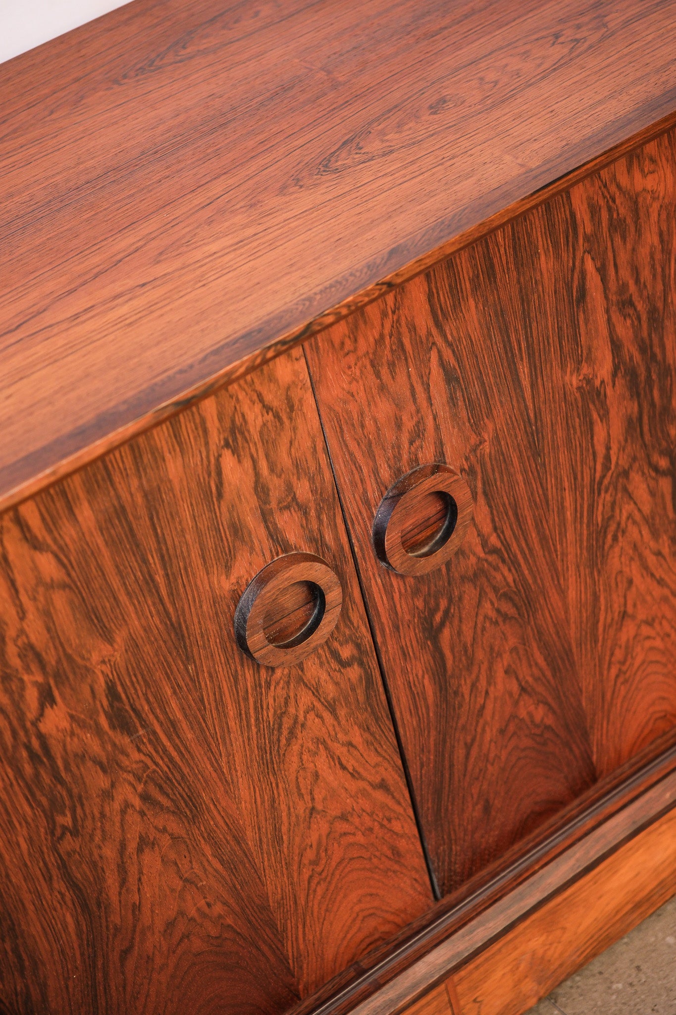 MCM Rosewood Credenza Wide