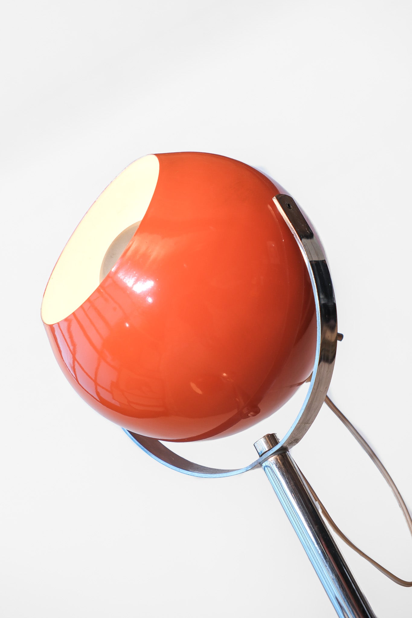 Vintage Orange Chrome Lamp
