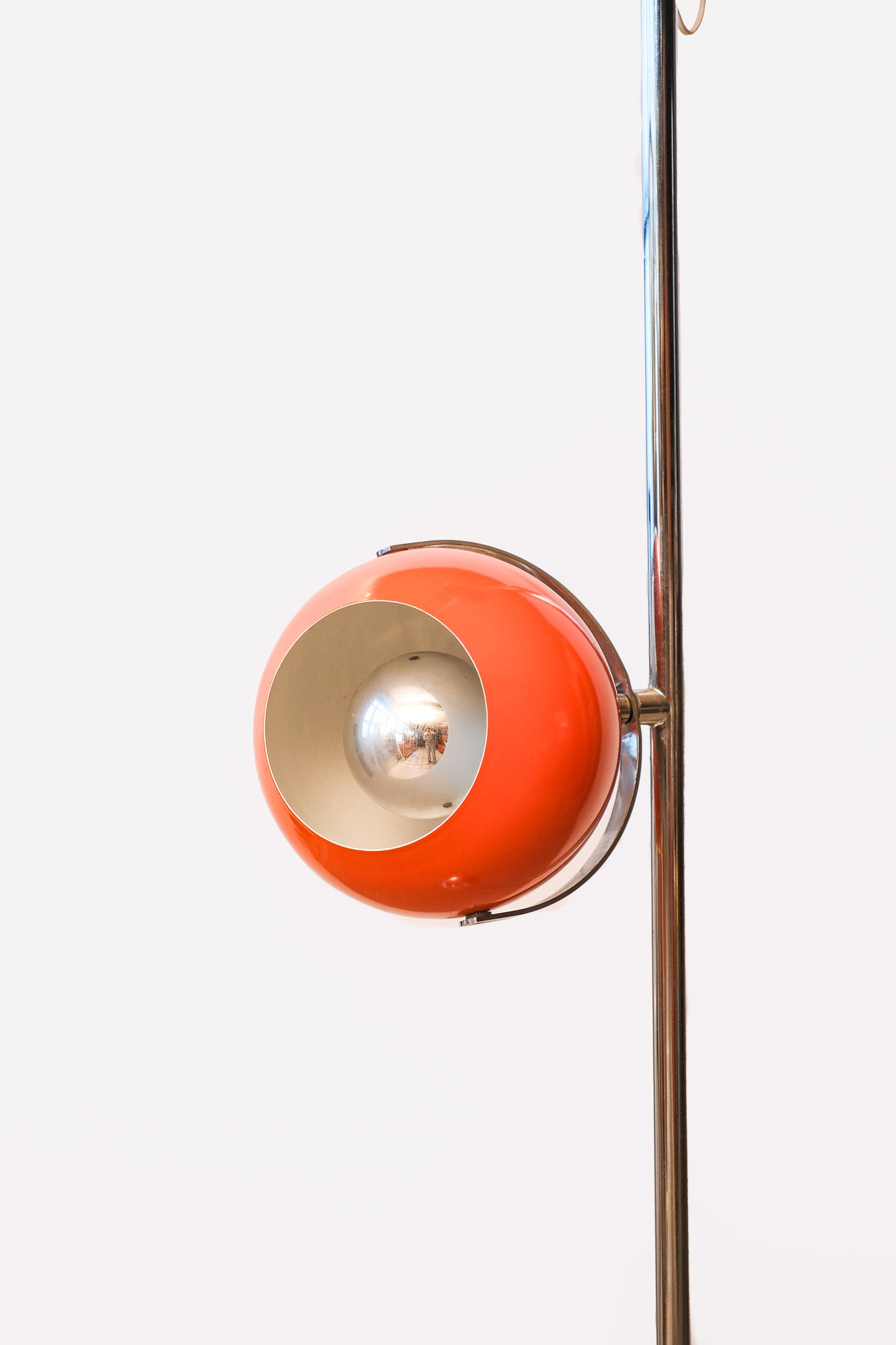 Vintage Orange Chrome Lamp