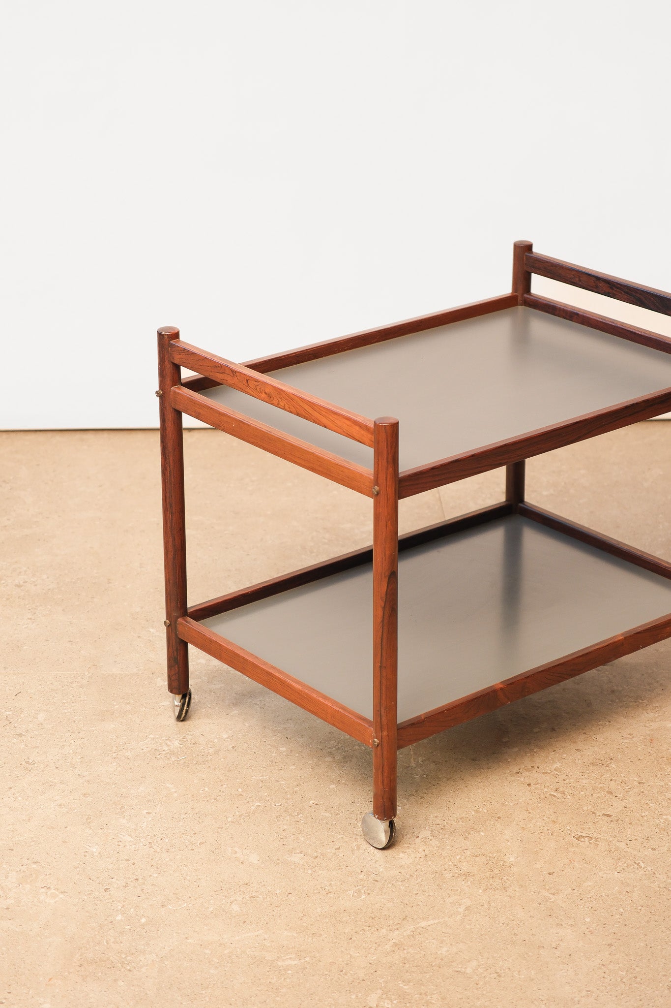 MCM Rosewood Bar Cart