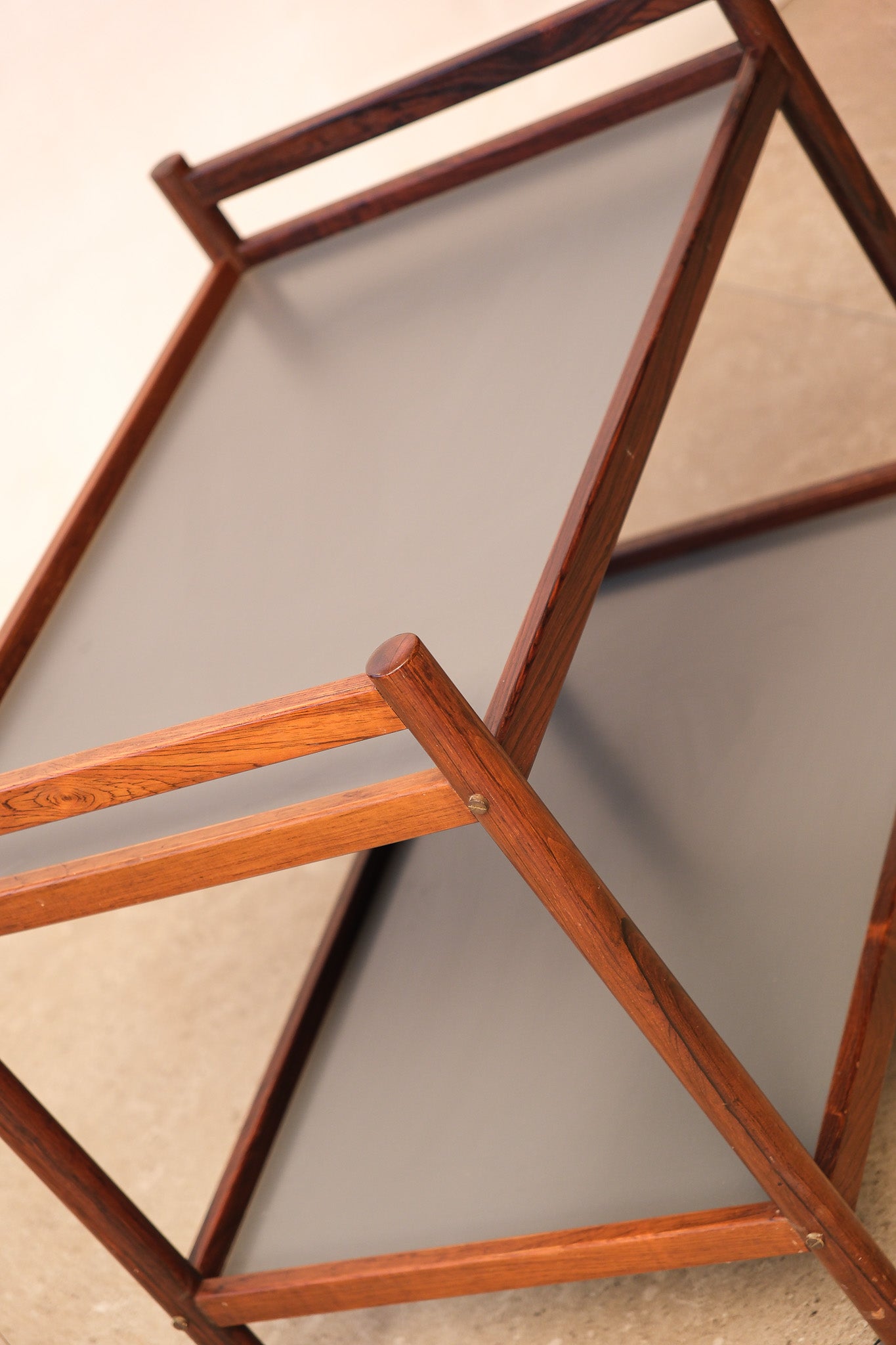 MCM Rosewood Bar Cart