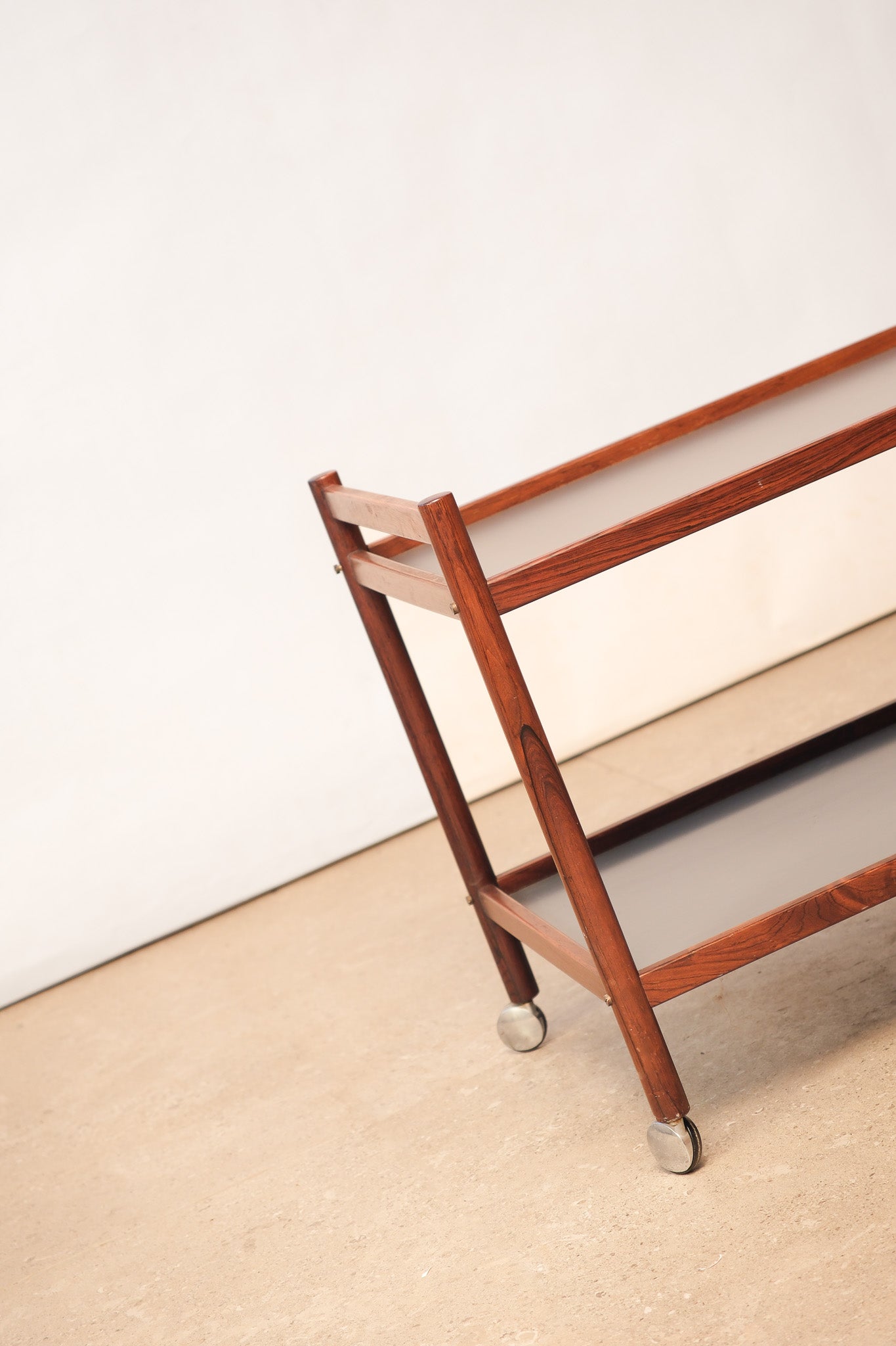 MCM Rosewood Bar Cart