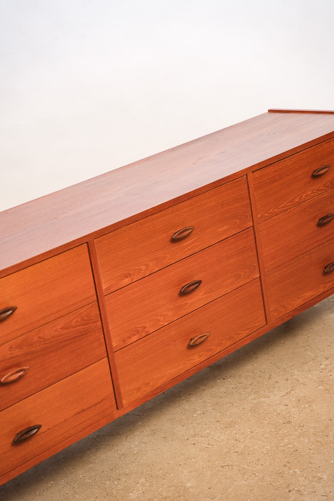 MCM Teak Wide Dresser