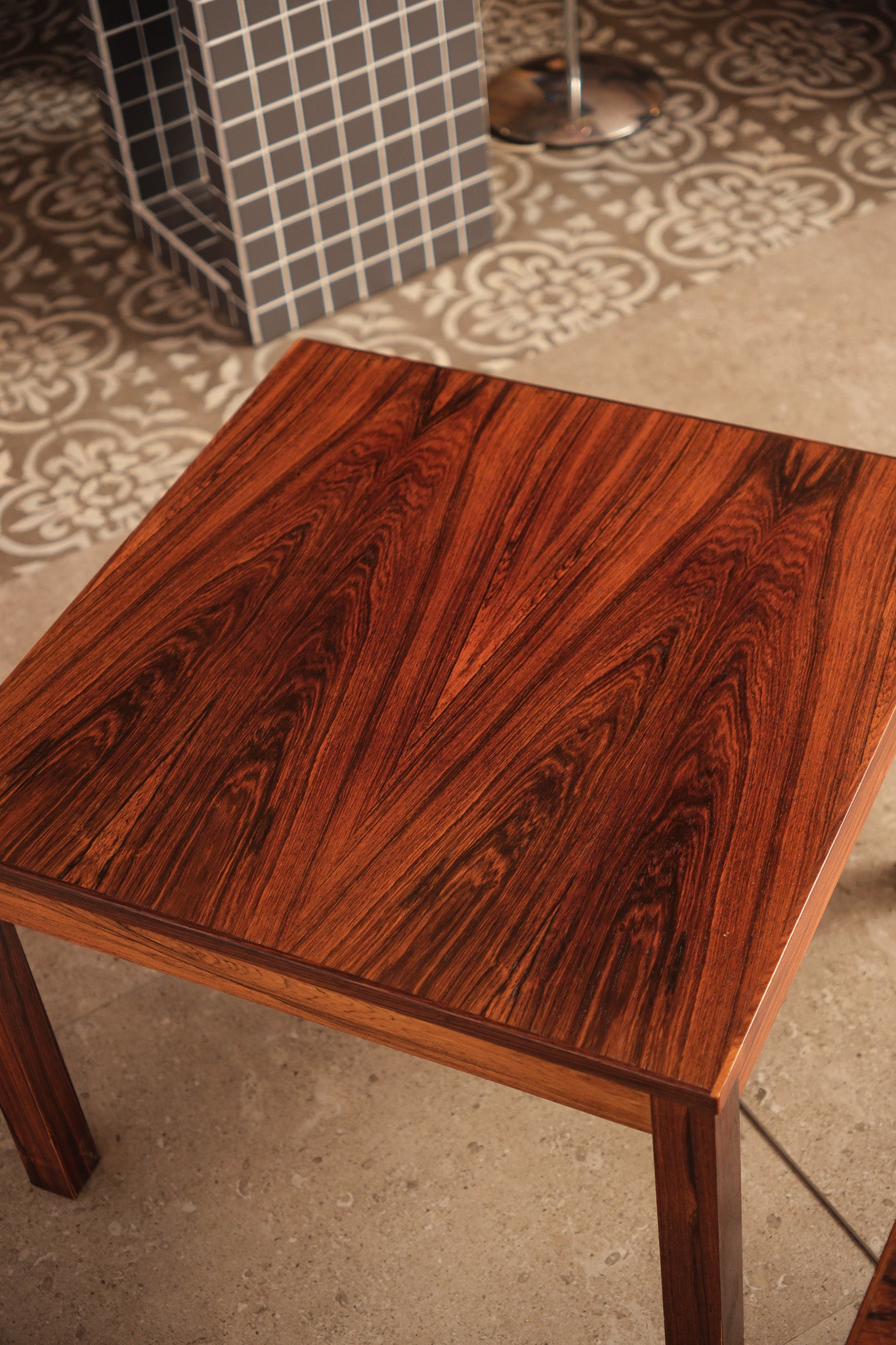 MCM Rosewood Square Coffee Table Set