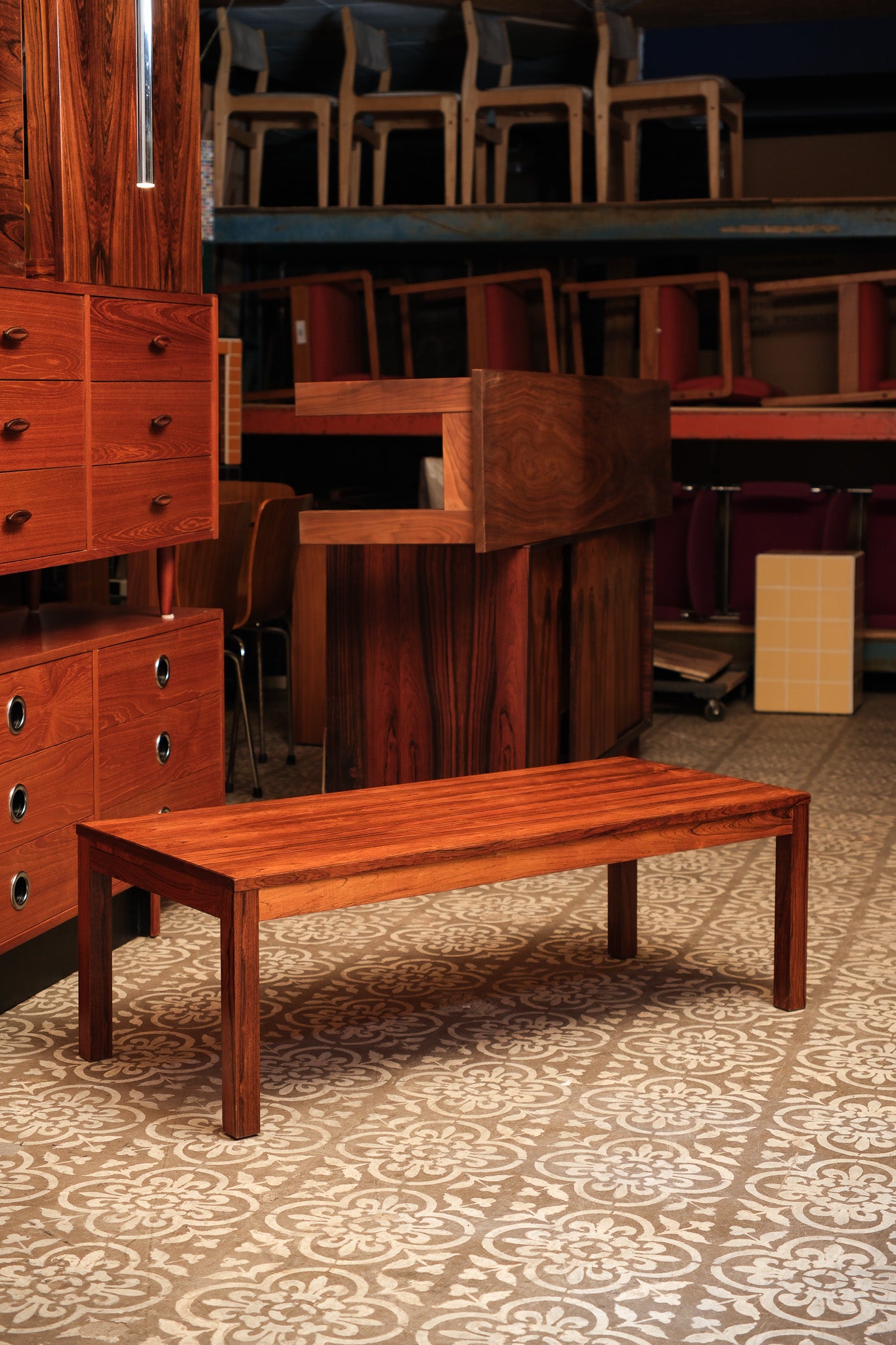 MCM Rosewood Long Coffee Table