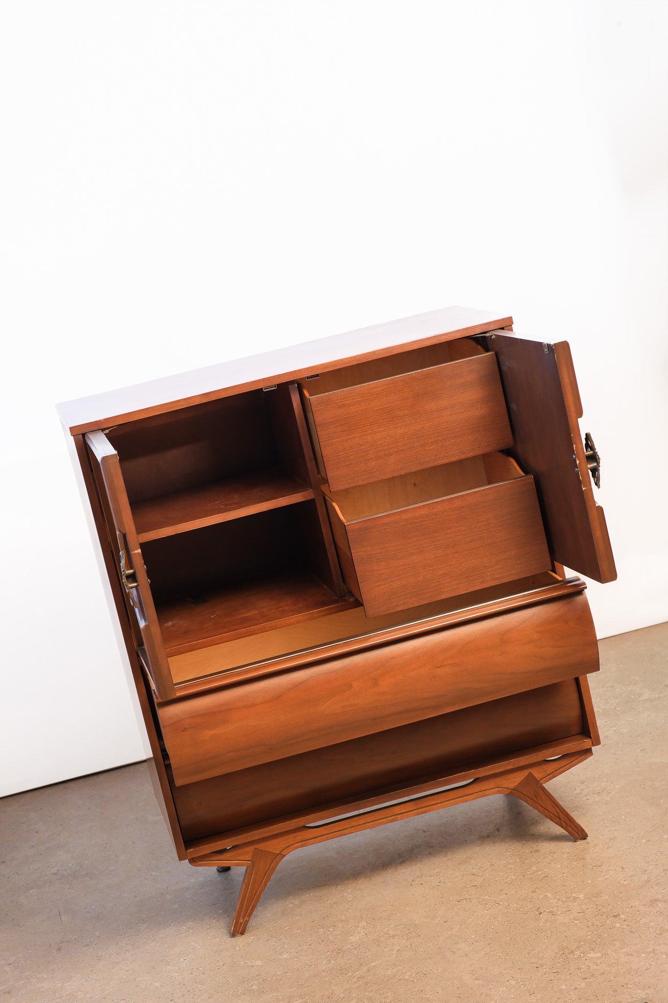 MCM Dark Walnut Tallboy