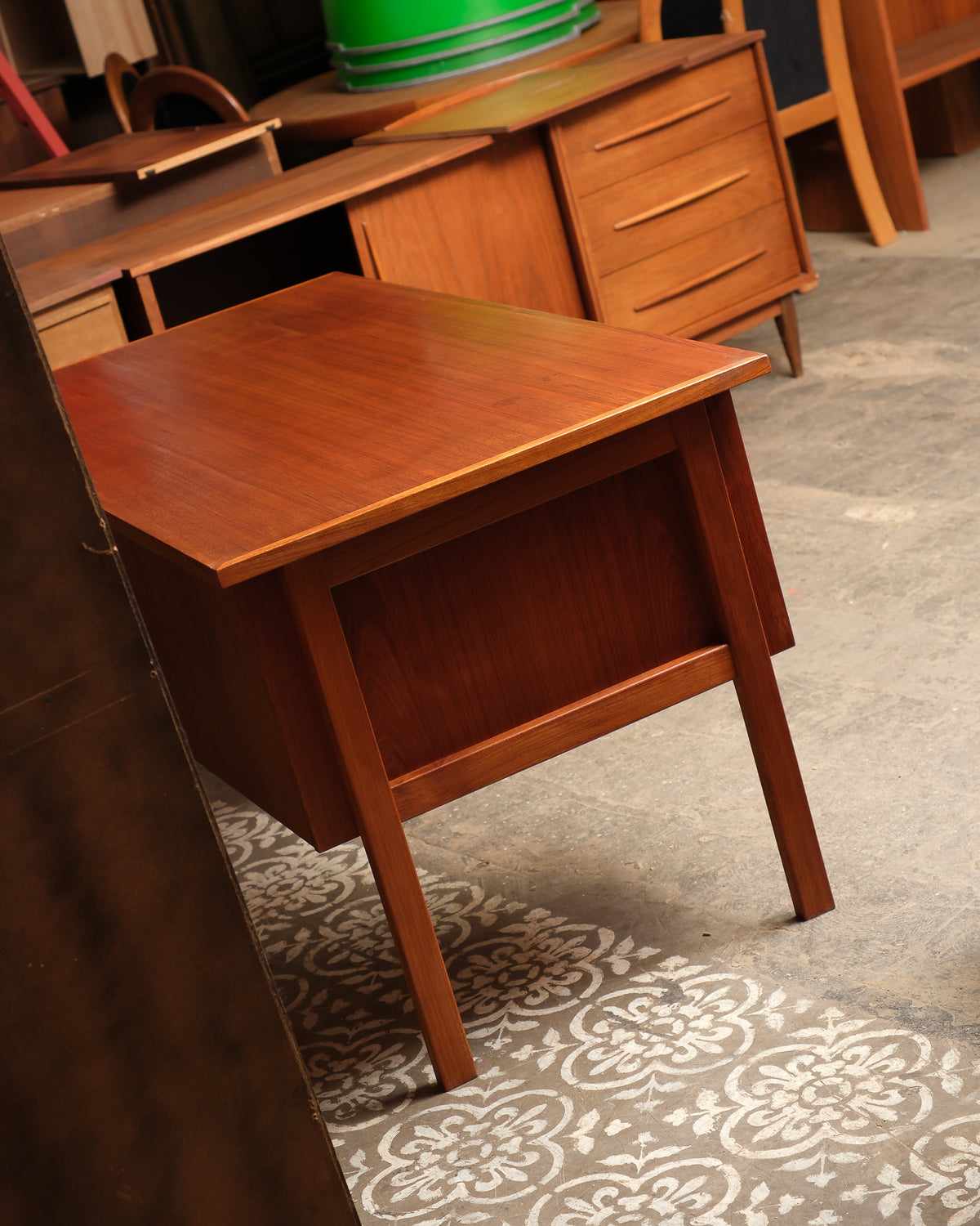 Mid-Century Modern Danish Teak Desk by LYBY Møbler