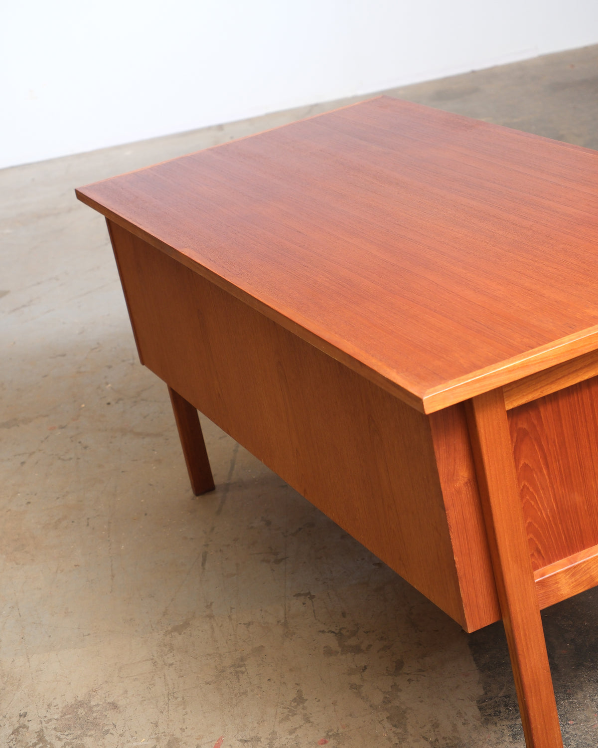 Mid-Century Modern Danish Teak Desk by LYBY Møbler