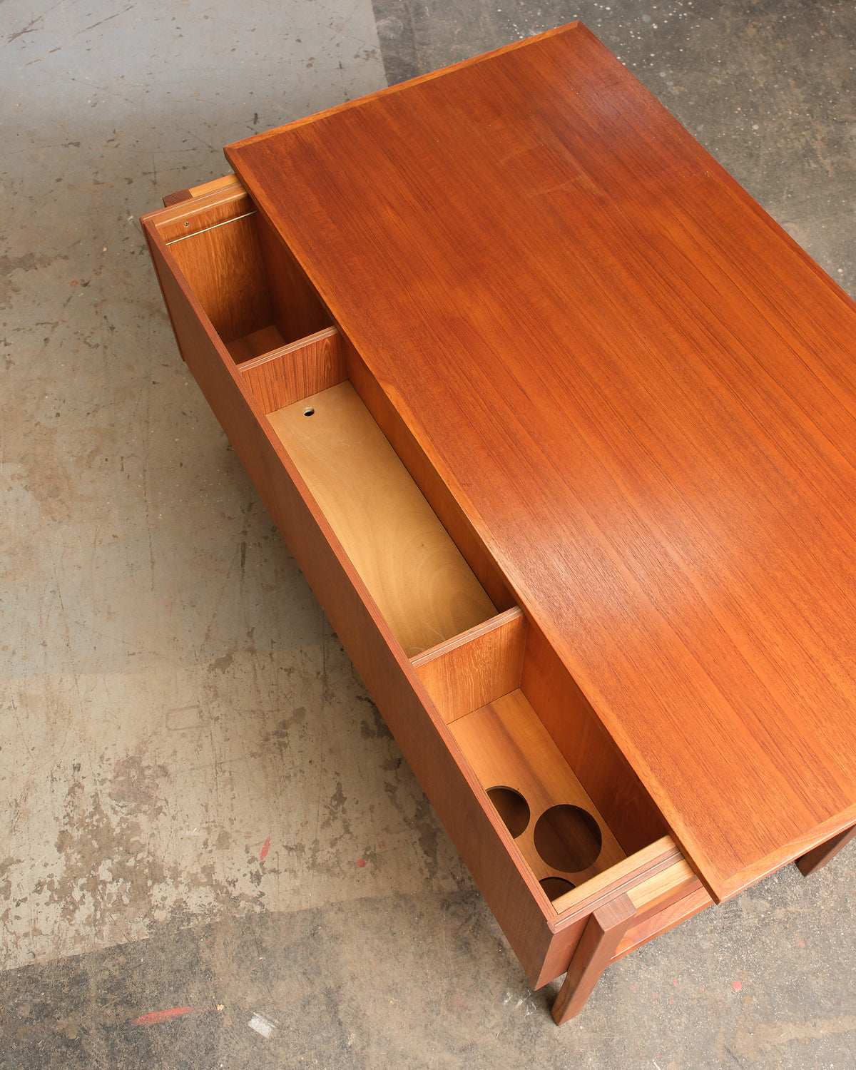 Mid-Century Modern Danish Teak Desk by LYBY Møbler