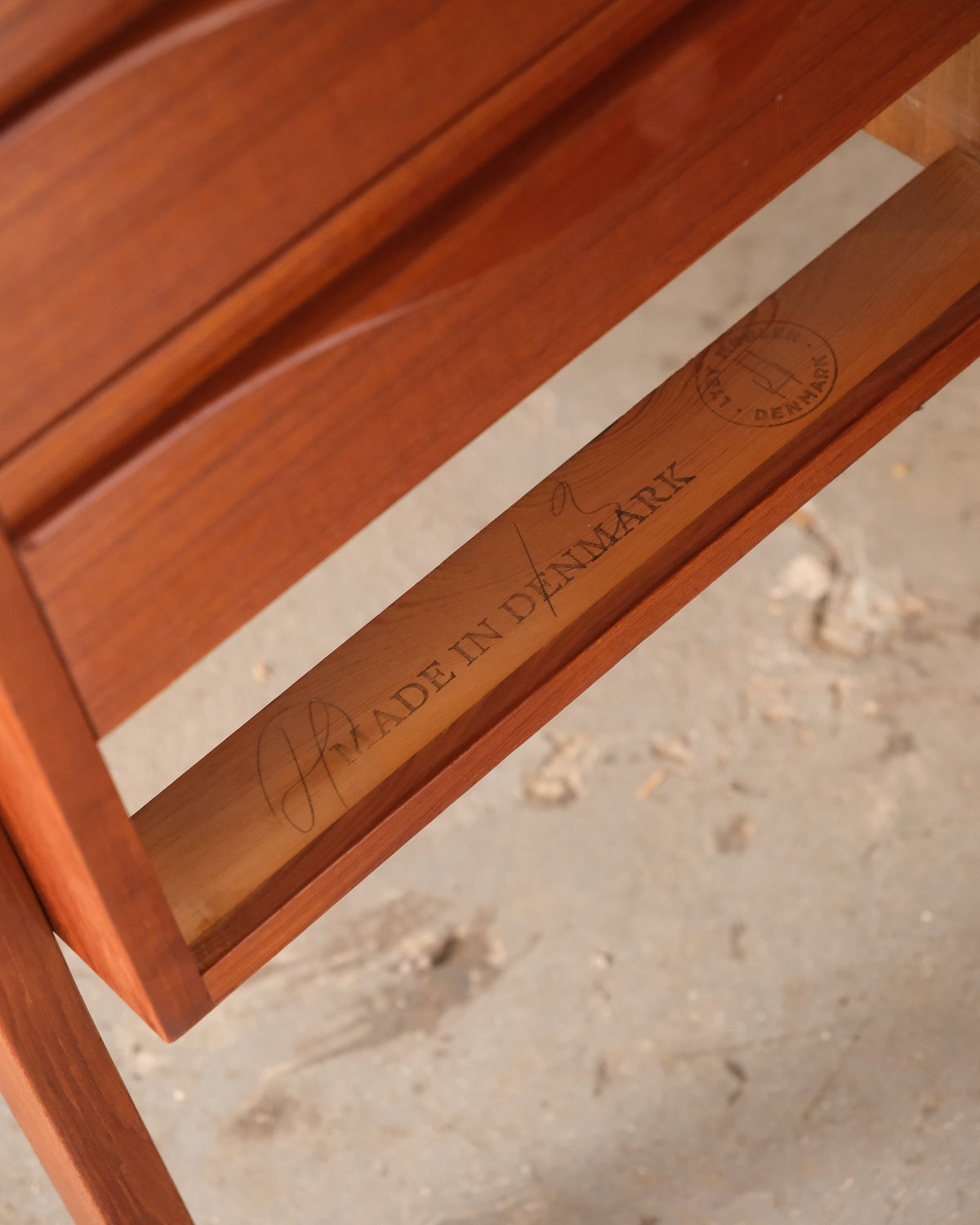 Mid-Century Modern Danish Teak Desk by LYBY Møbler