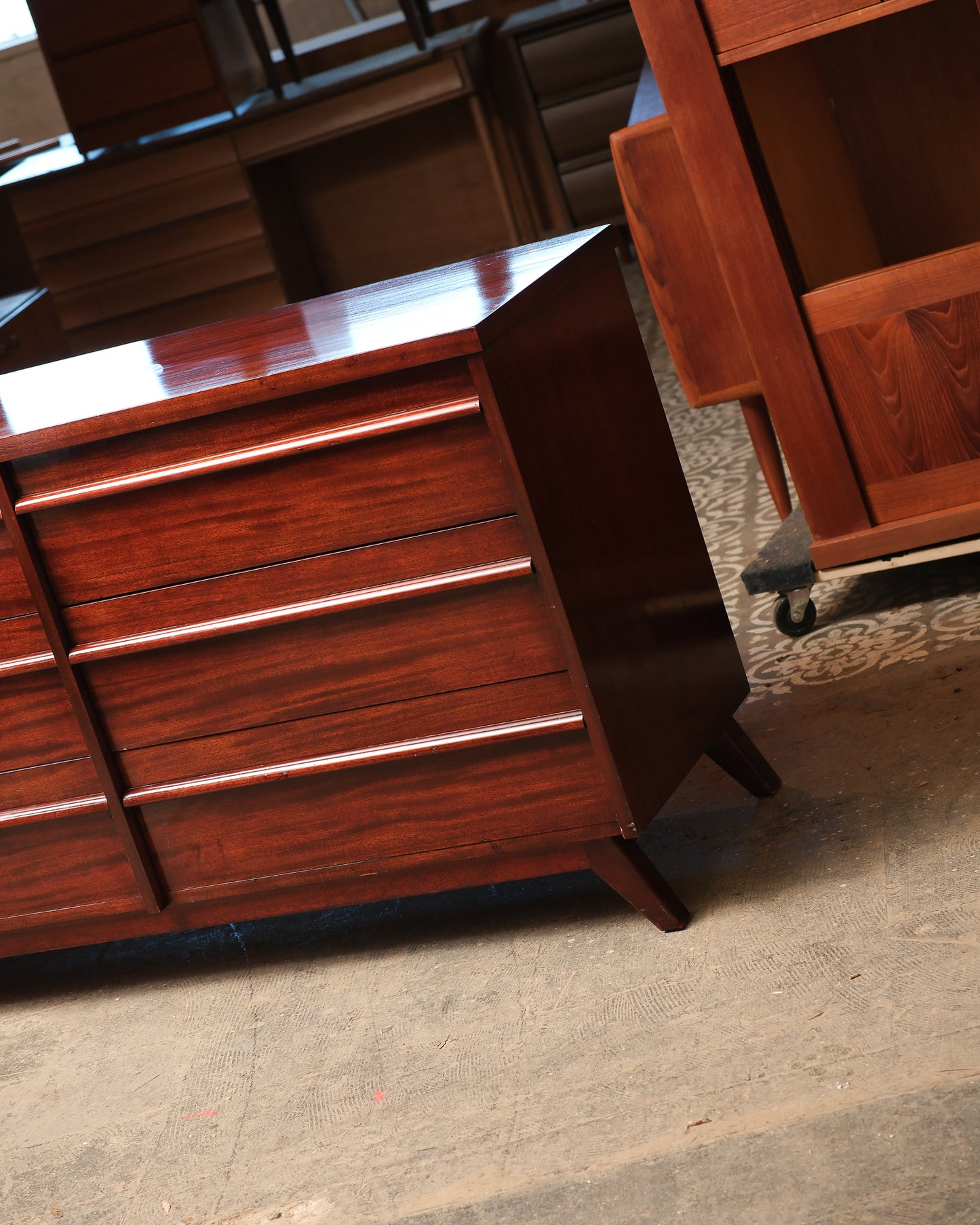 MCM Mahogany Dresser by Gibbard