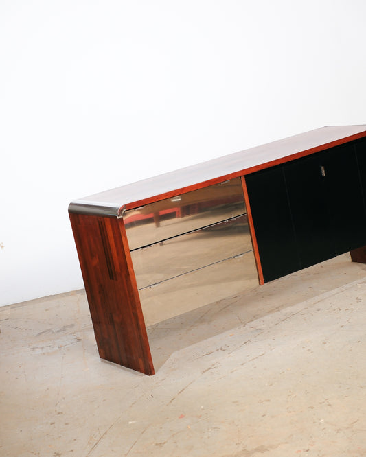 MCM Rosewood and Chrome Dresser / Credenza (1964)