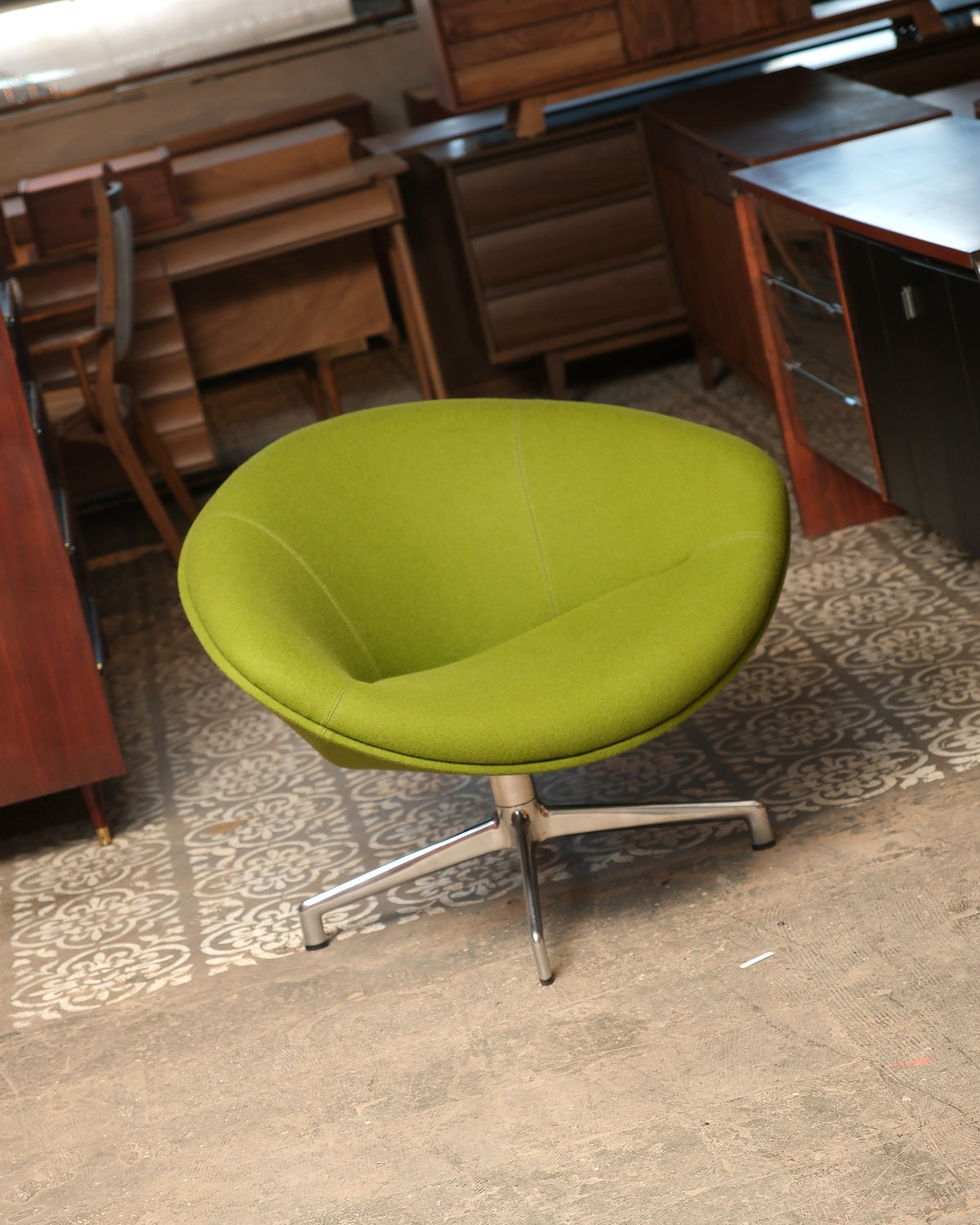 Olive Green Lounge Chair