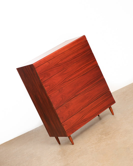 MCM Rosewood Tallboy Dresser