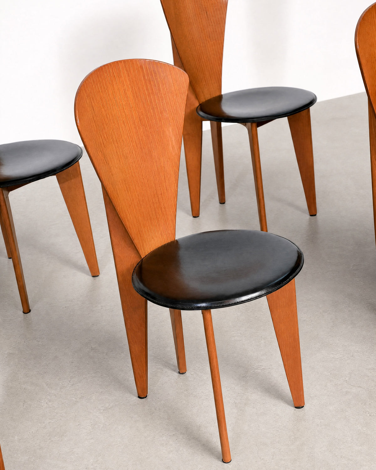 Italian Calligaris Postmodern Dining Chairs (1980s)