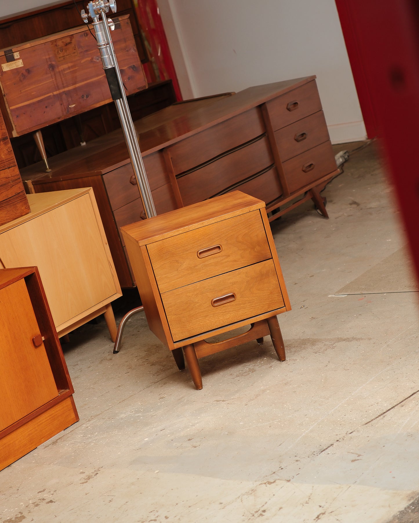MCM Walnut Nightstand