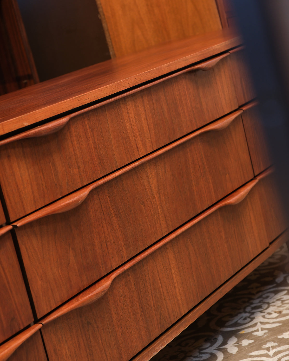 Mid-Century Modern Walnut Dresser by Deilcraft