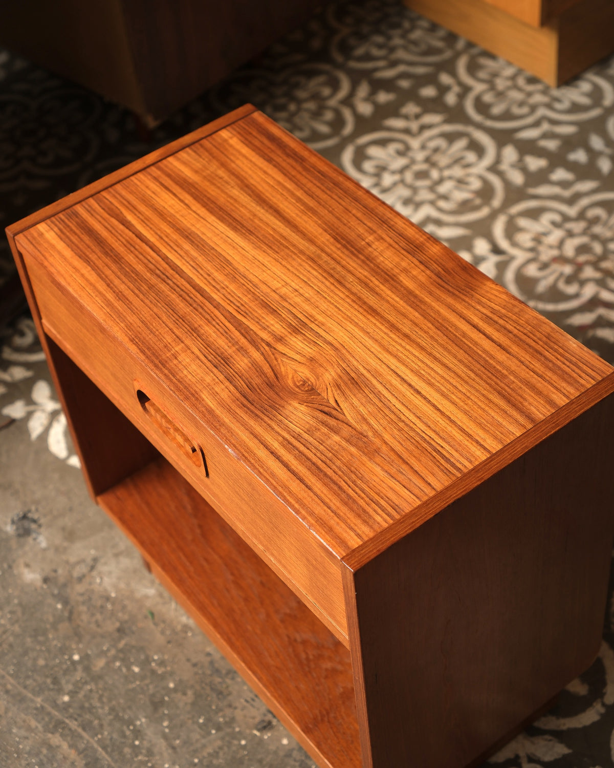 Mid-Century Modern Danish Teak Nightstand Set by Dyrlund