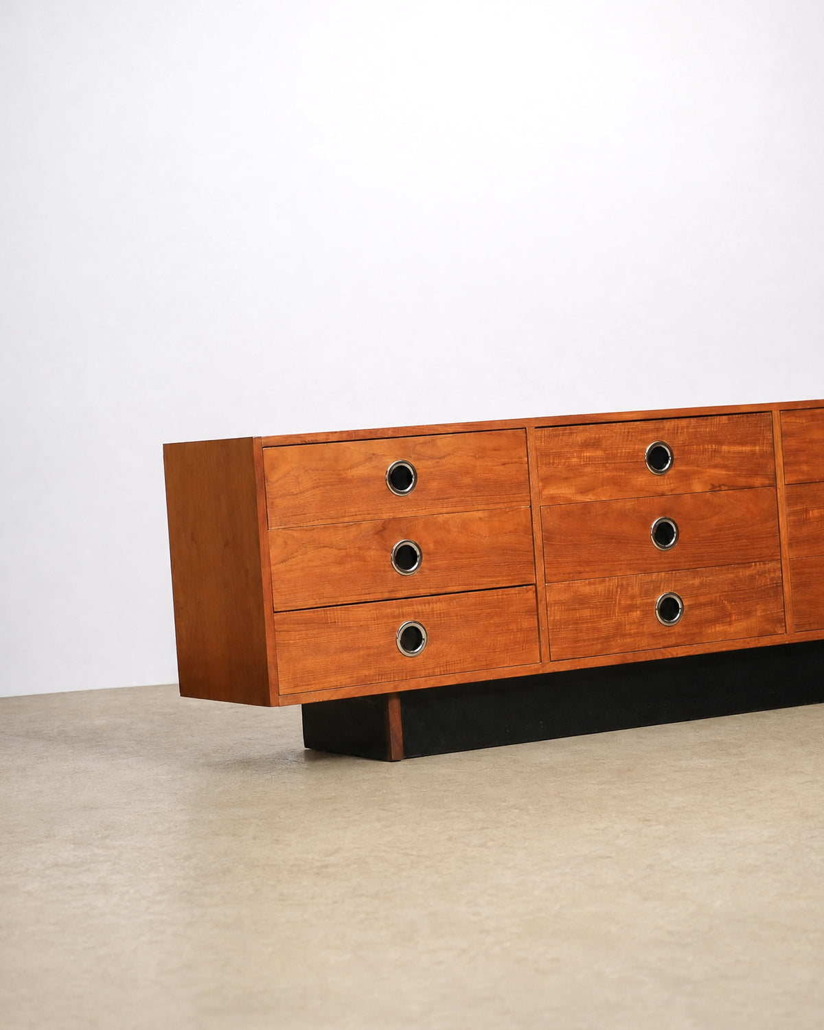 Mid-Century Modern Teak 9-Drawer Dresser by RS Associates