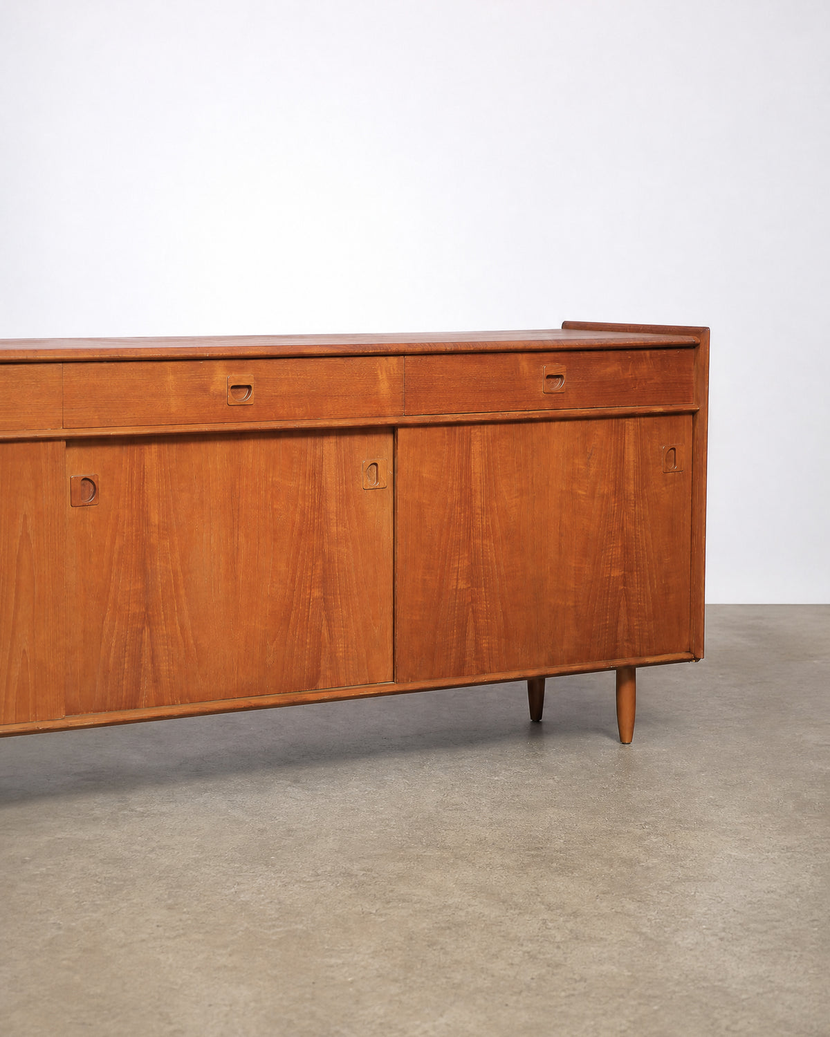 Mid-Century Modern Teak Wide Sideboard