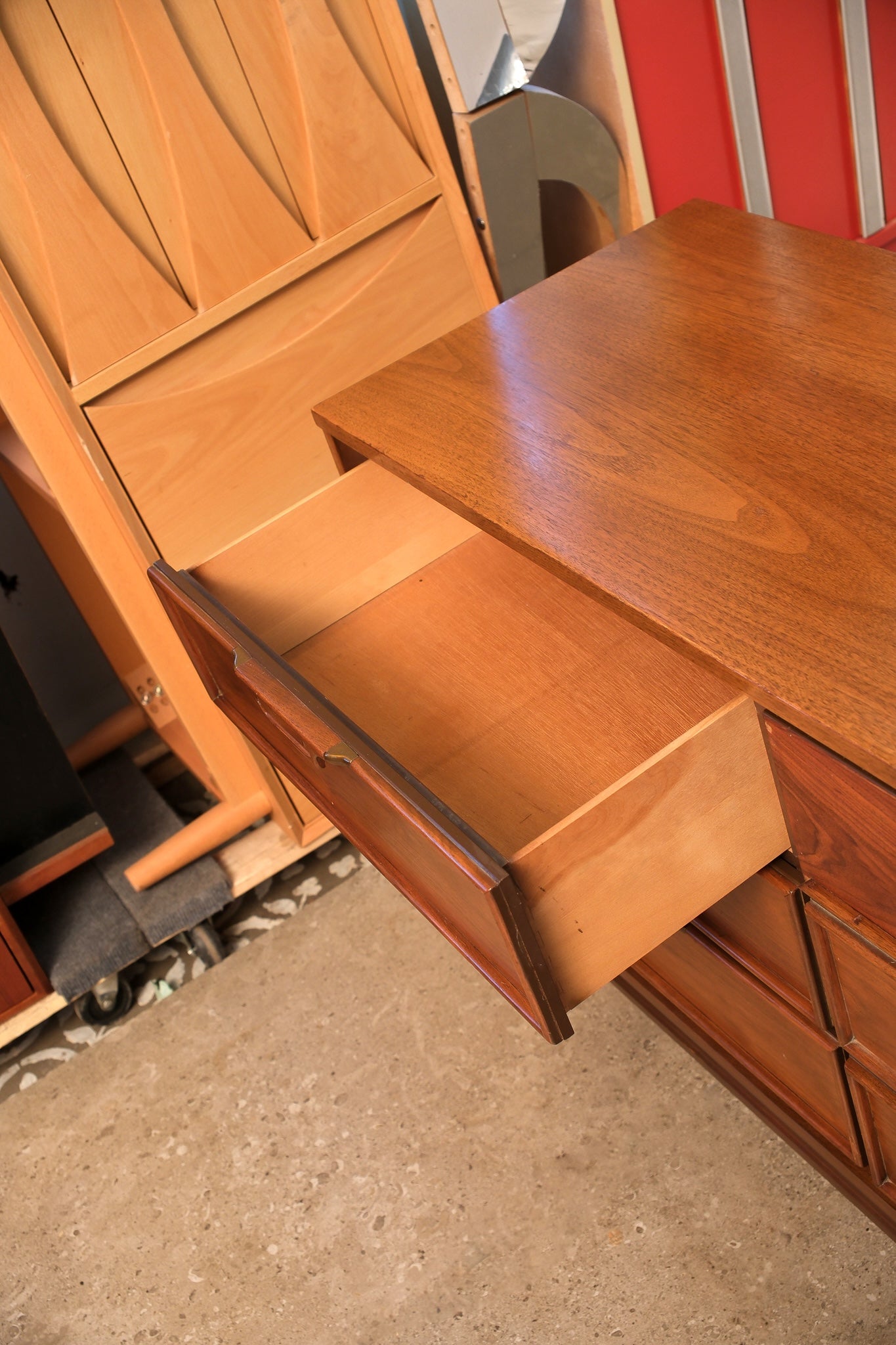 MCM Dark Walnut Minimalist Dresser