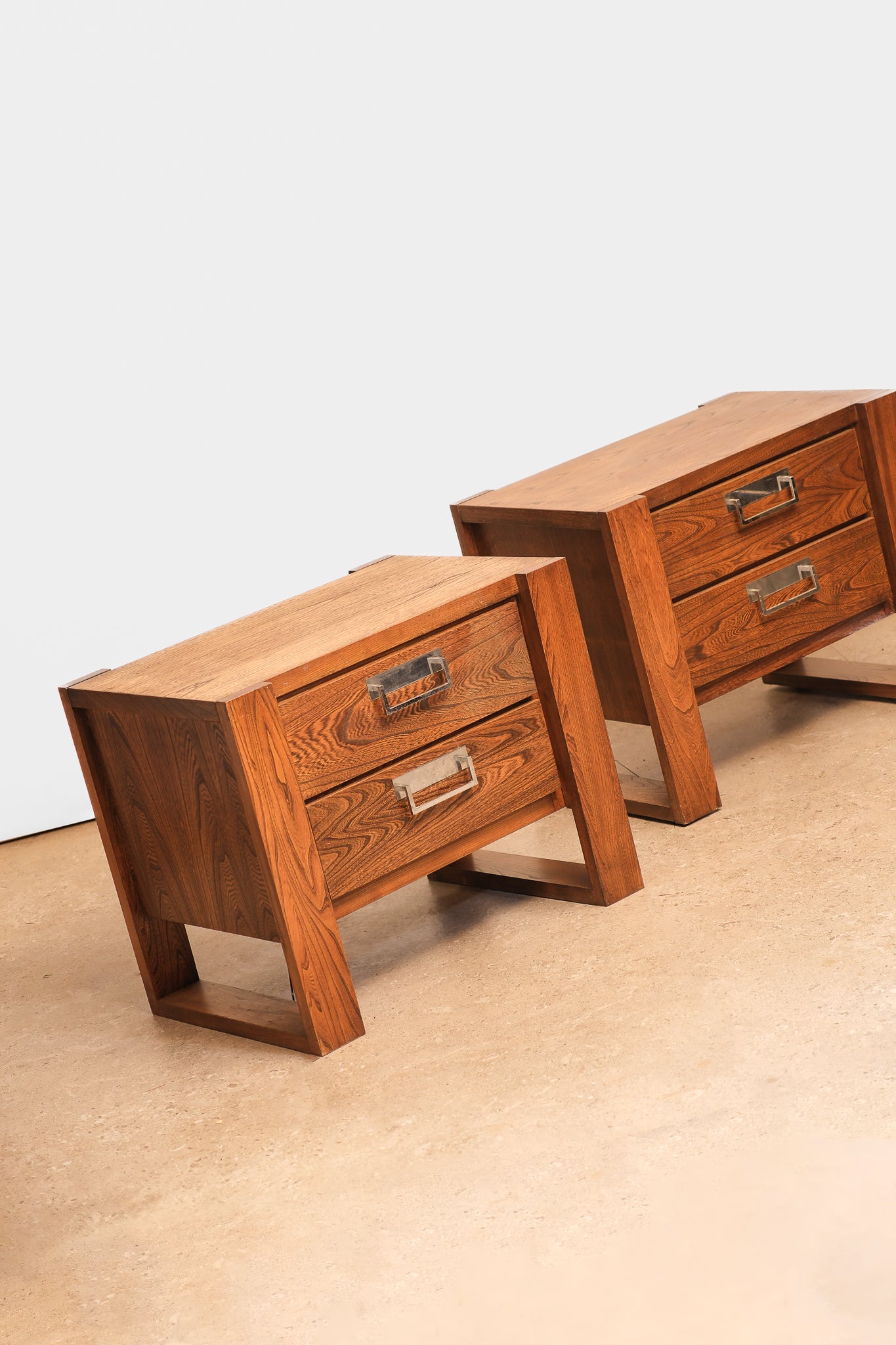 MCM Dark Walnut Nightstands By Princeville