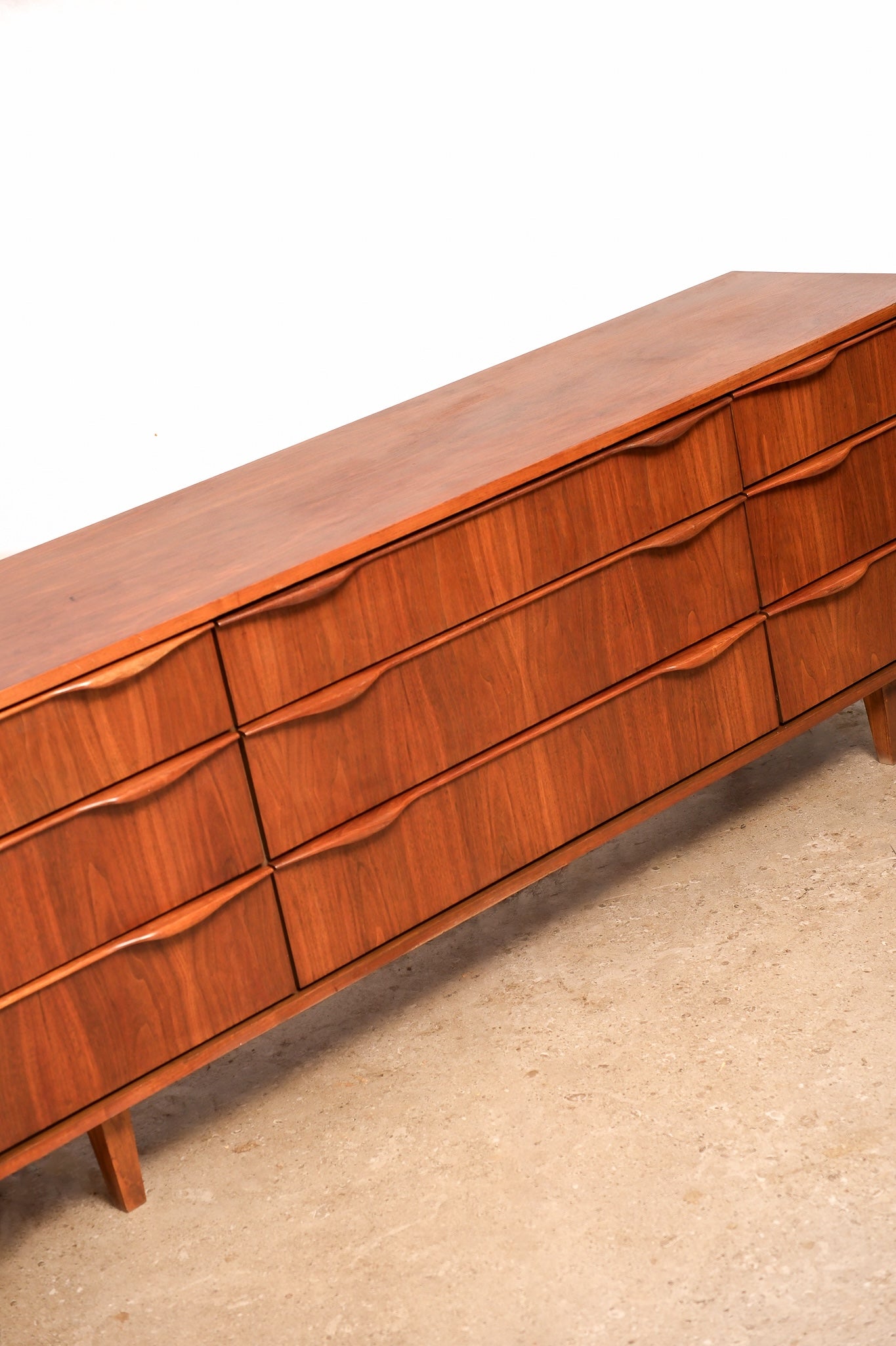 MCM Walnut Dresser By Deilcraft