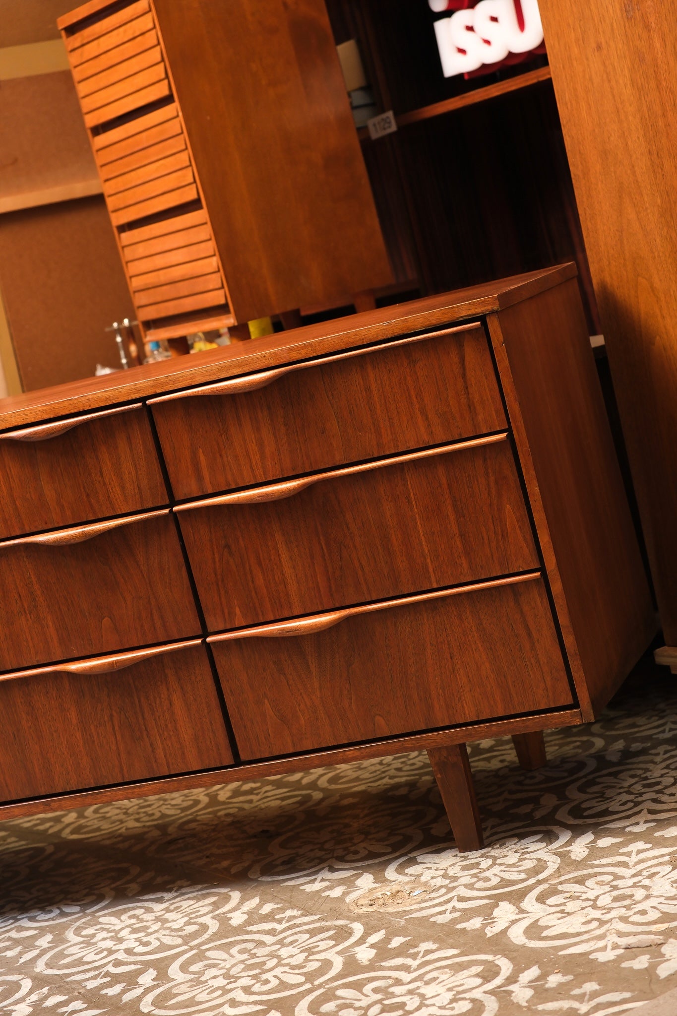 MCM Walnut Dresser By Deilcraft
