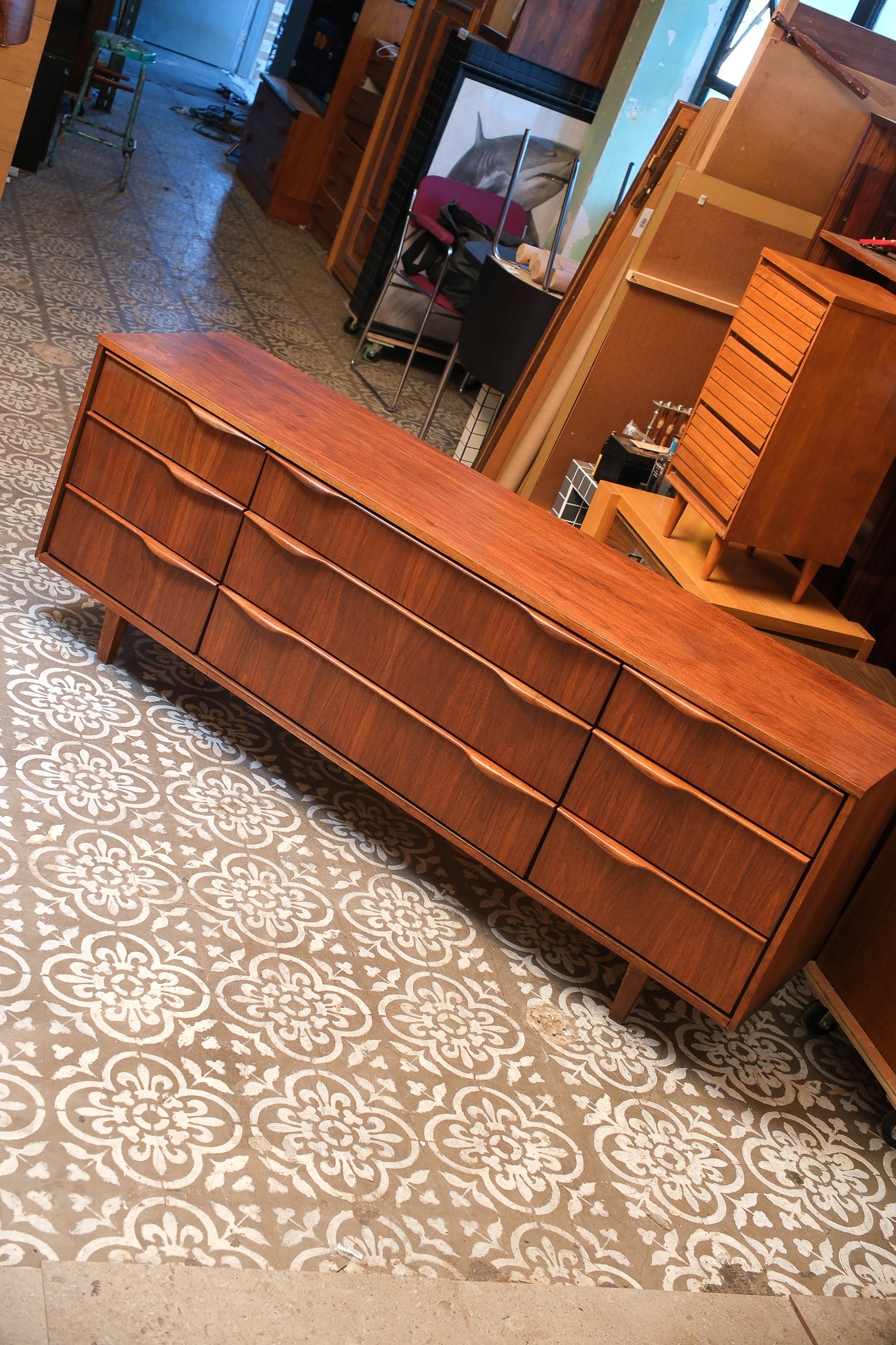 MCM Walnut Dresser By Deilcraft