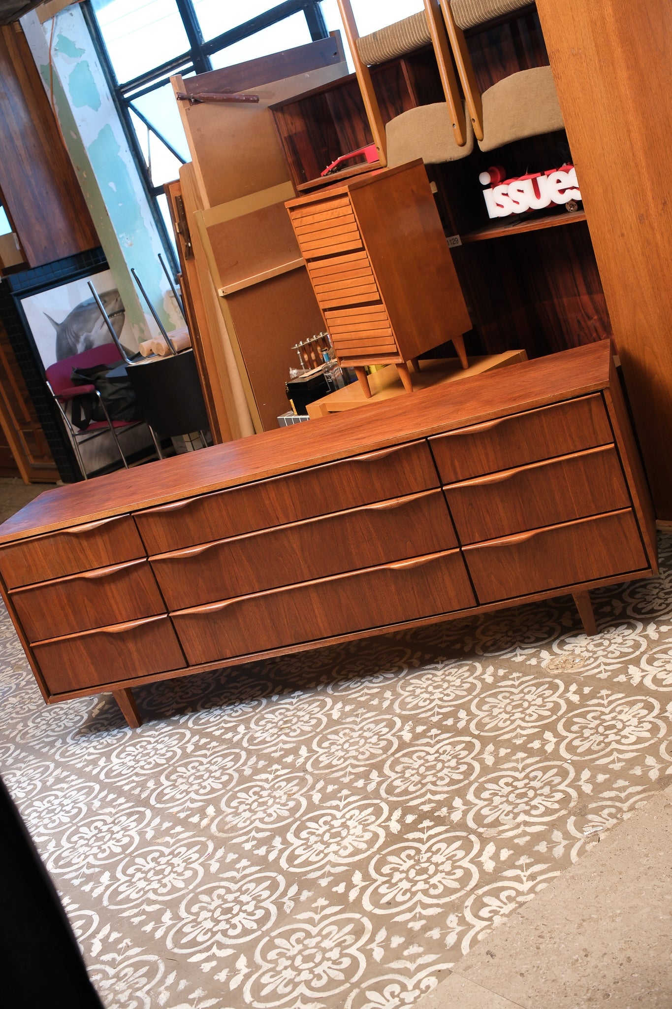 MCM Walnut Dresser By Deilcraft