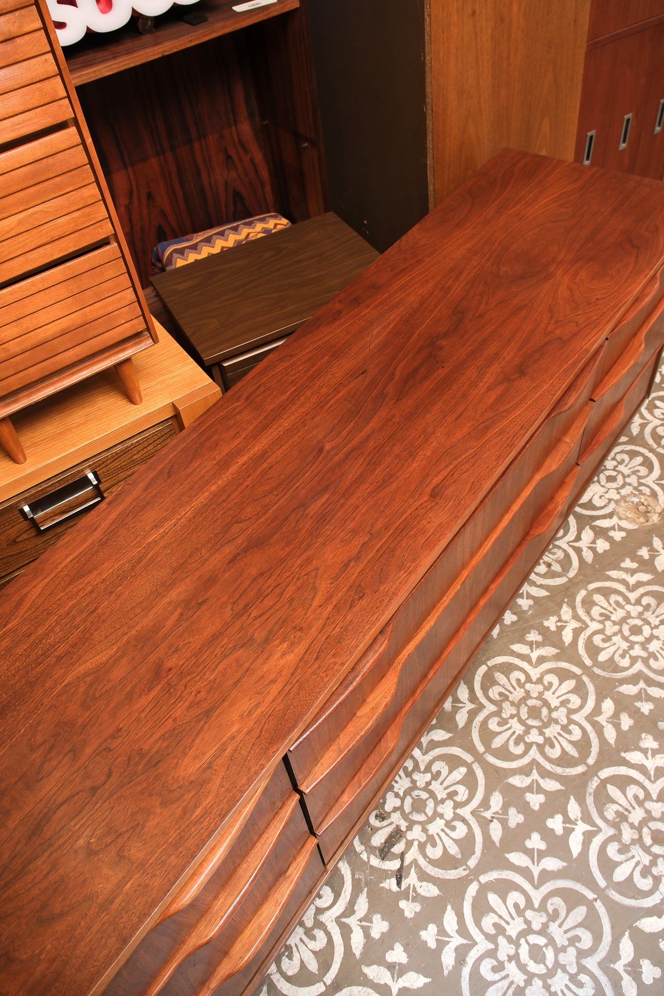 MCM Walnut Dresser By Deilcraft