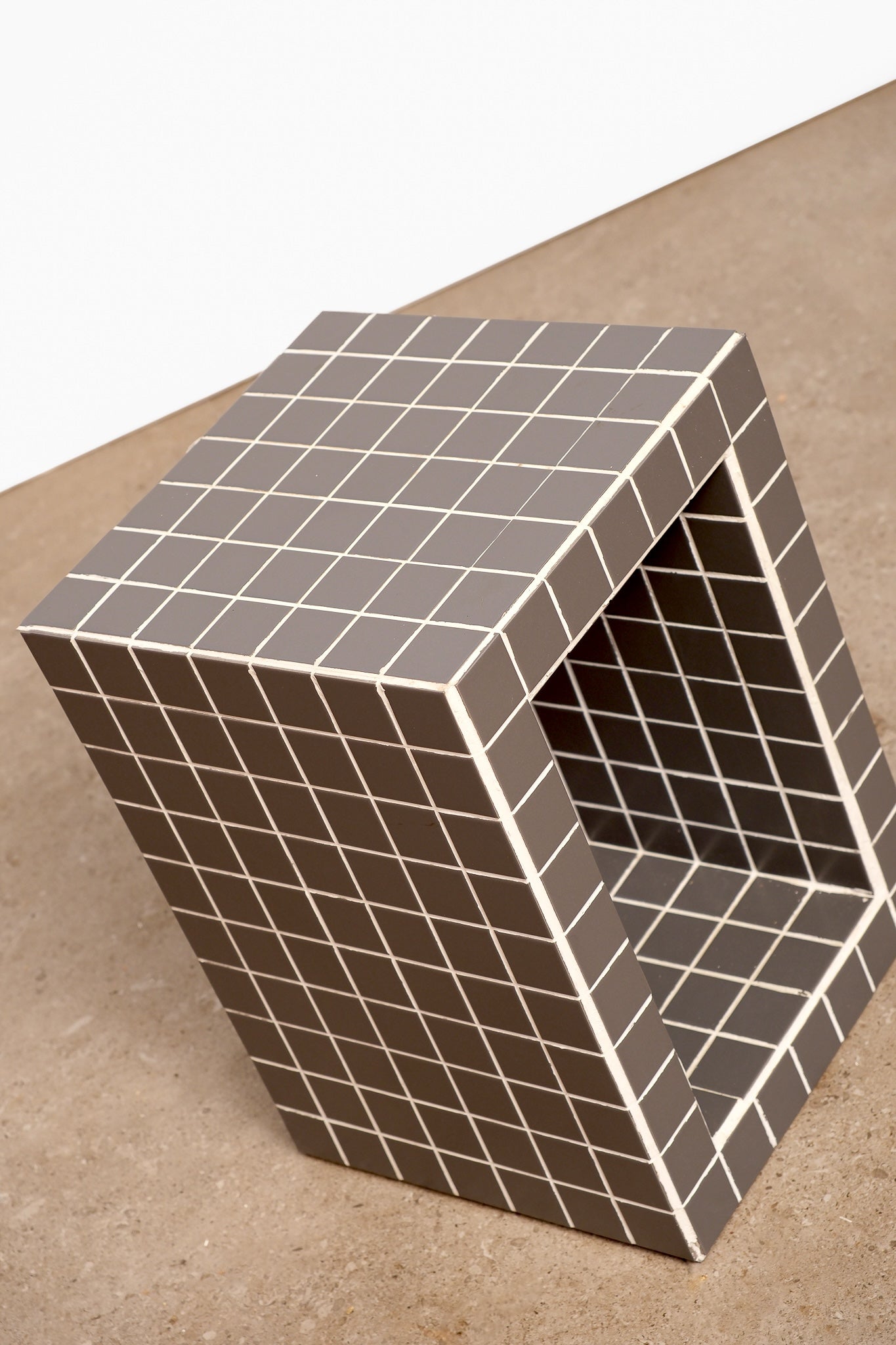 Tiled Dark Gray Coffee Table