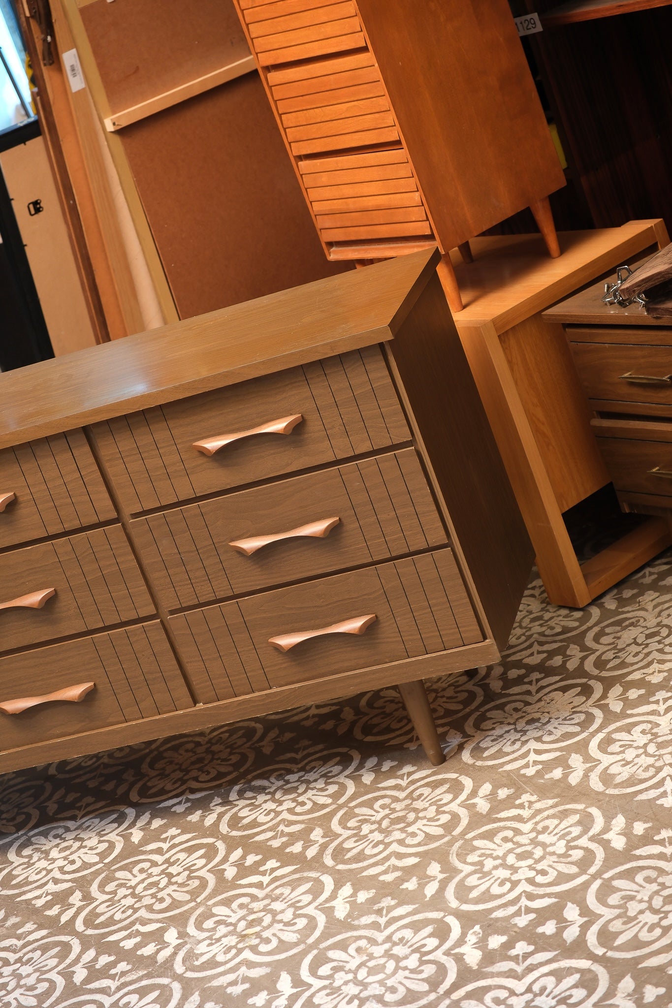 MCM Walnut Wide Dresser
