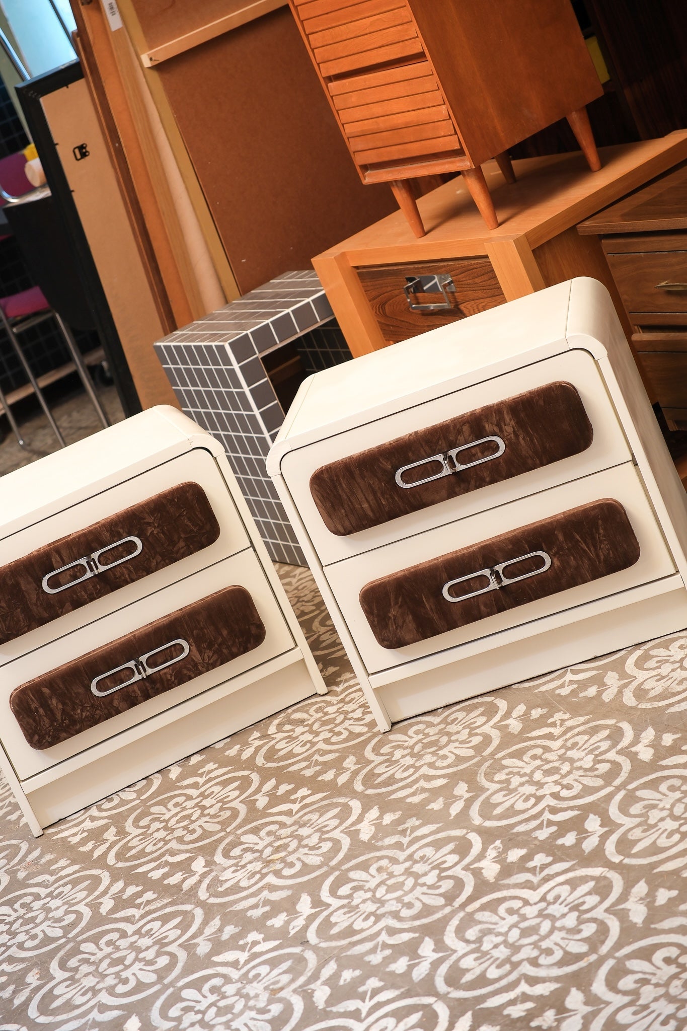 MCM Modern Nightstand Set