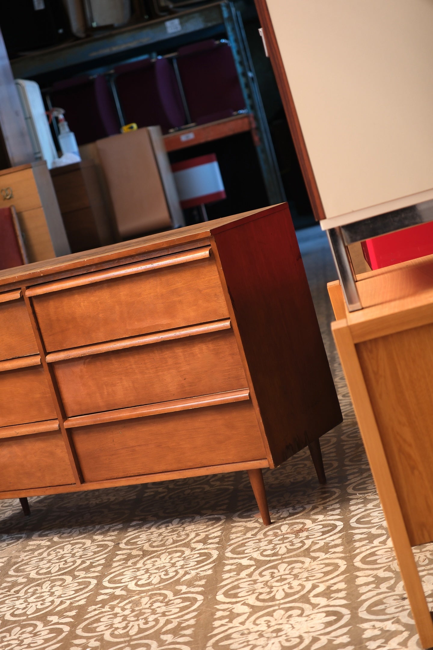 MCM Walnut Refurbished Dresser