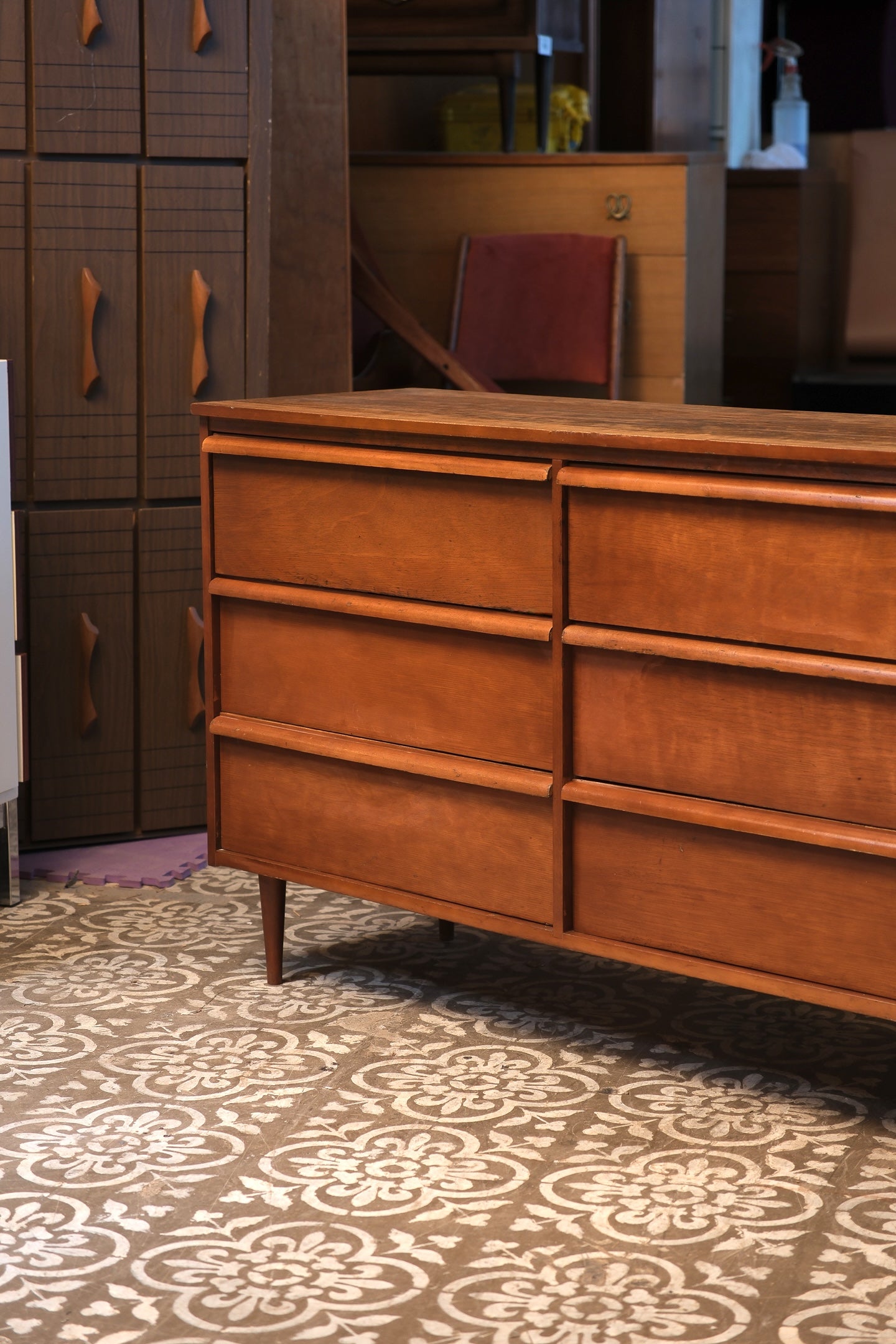 MCM Walnut Refurbished Dresser