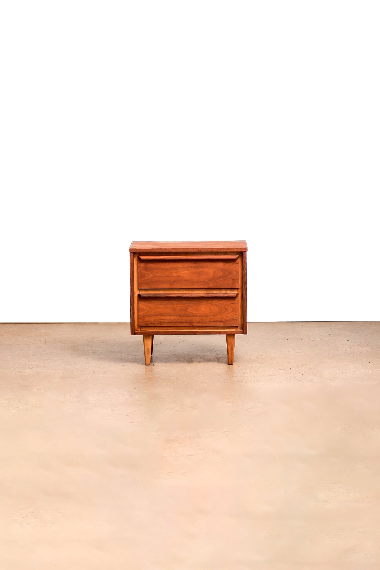MCM Refurbished Walnut Nightstand