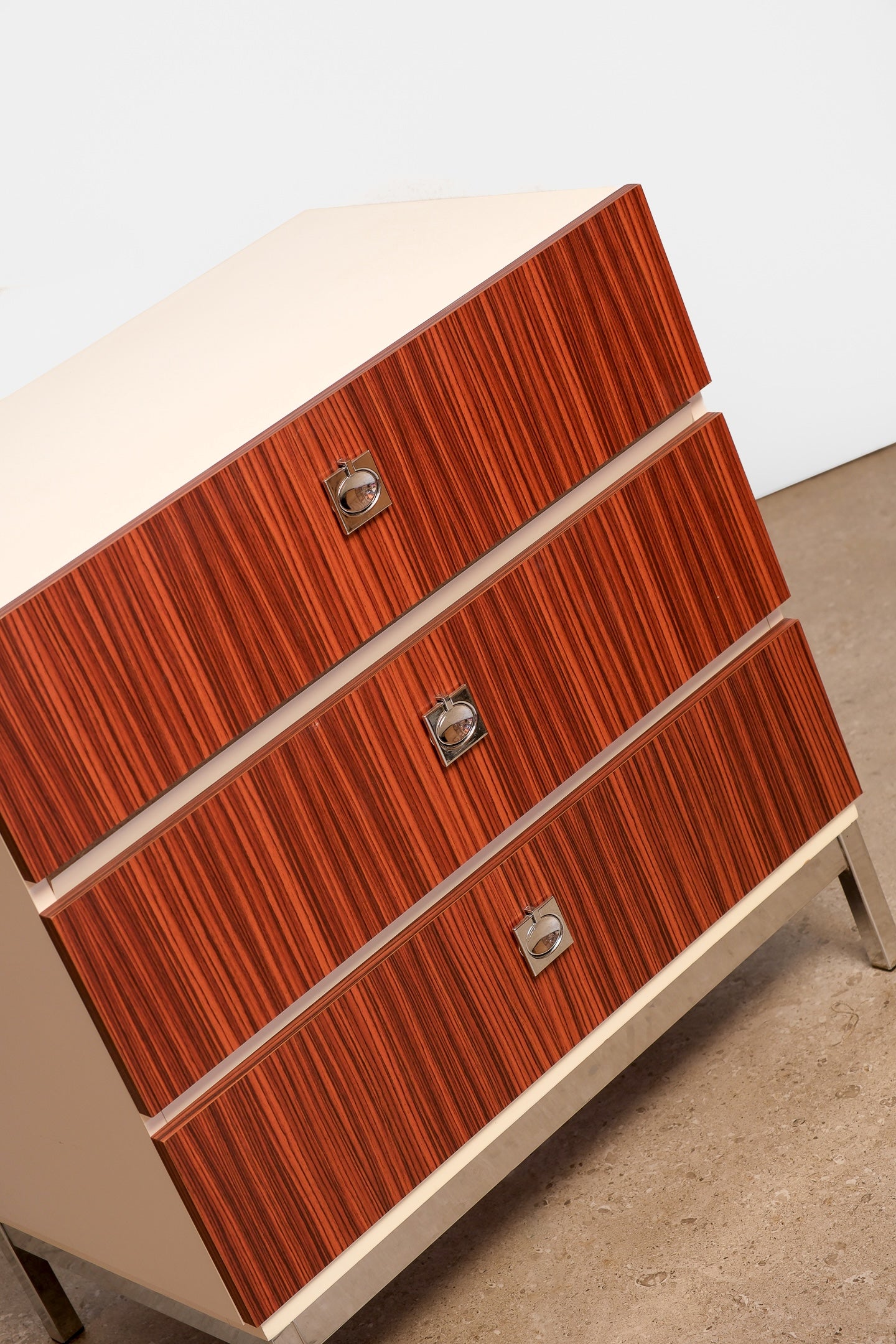 MCM Style Zebrawood Cabinet