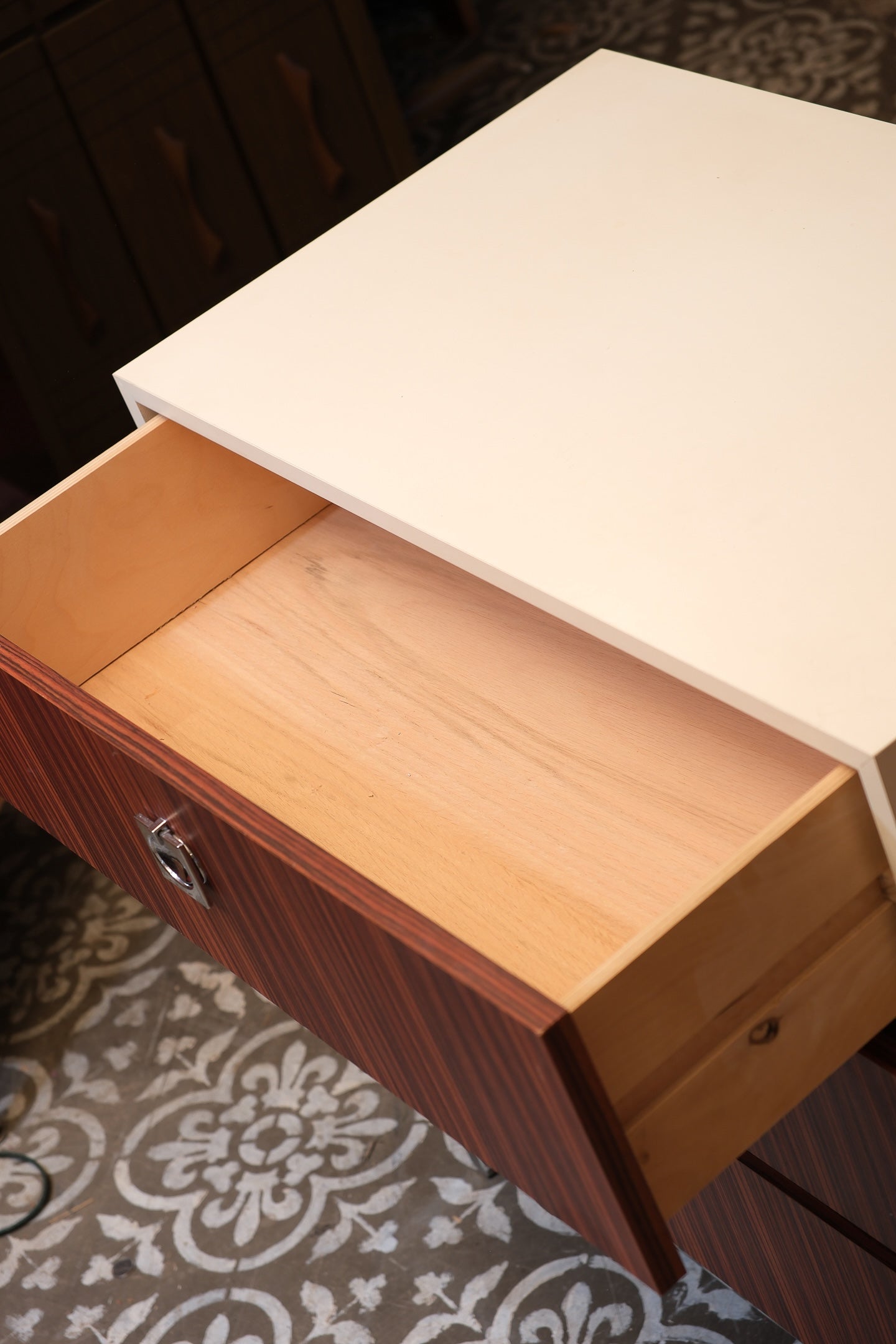 MCM Style Zebrawood Cabinet