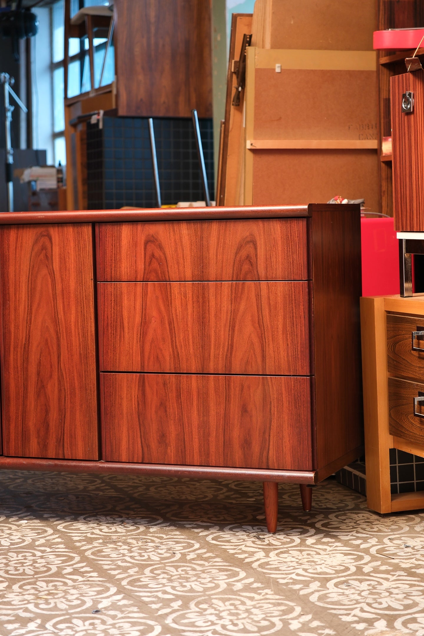 MCM Rosewood Credenza