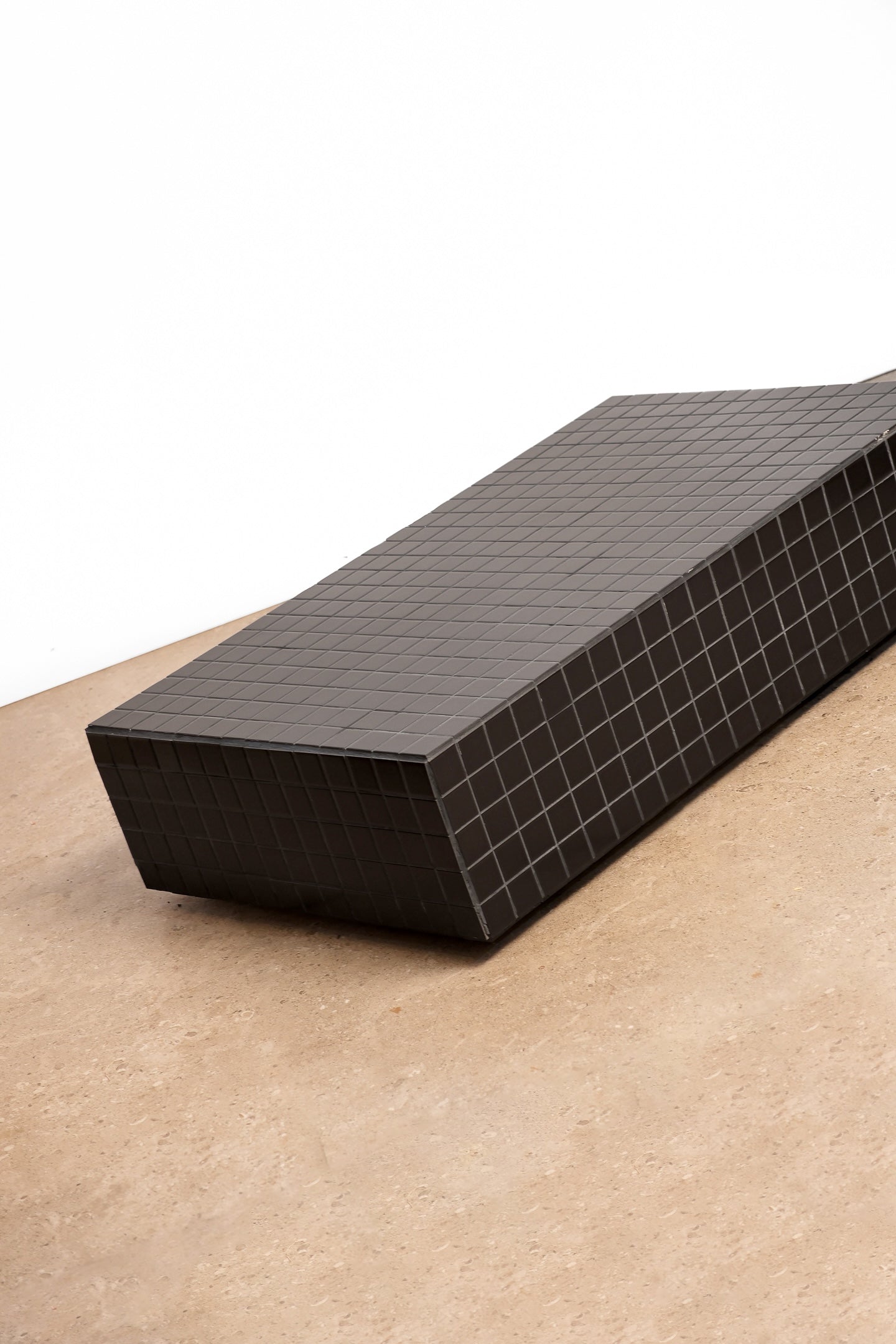 Tiled Large Black Coffee Table