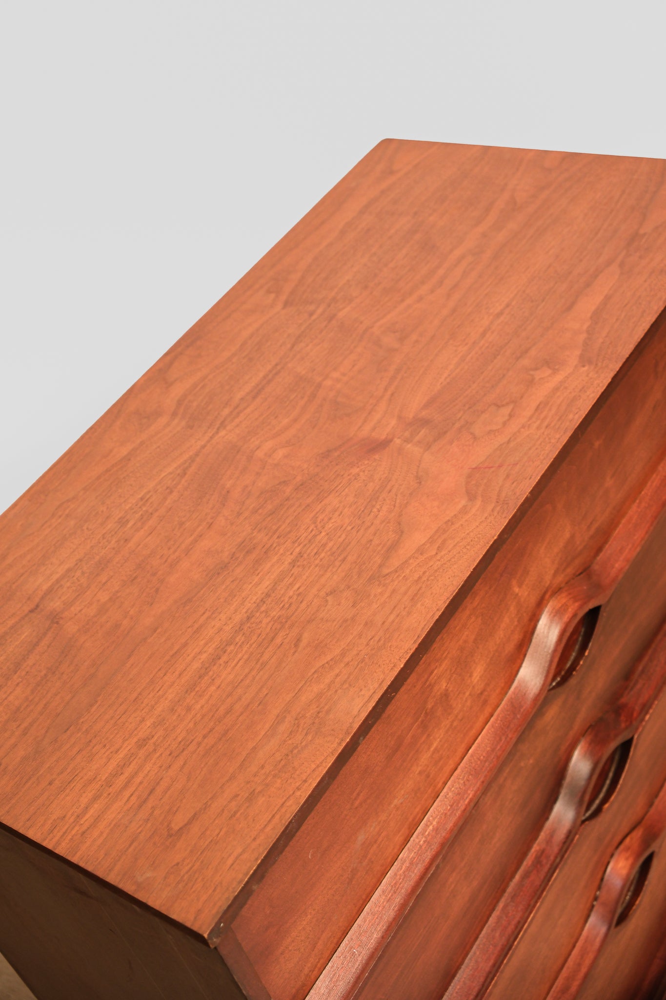 MCM Mahogany Tallboy Dresser